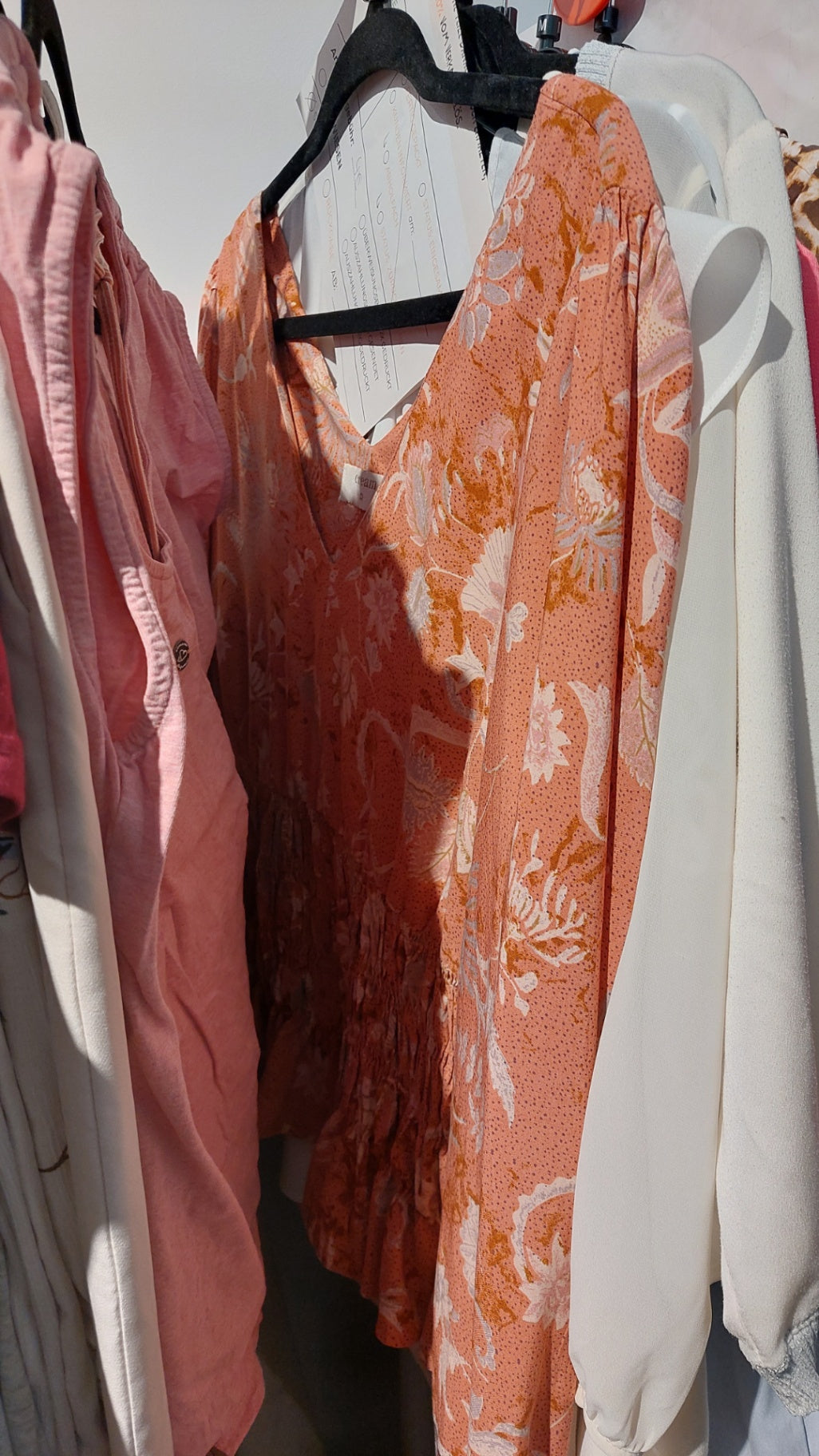 Cream Bluse Orange/Weiß/Gold Größe: L