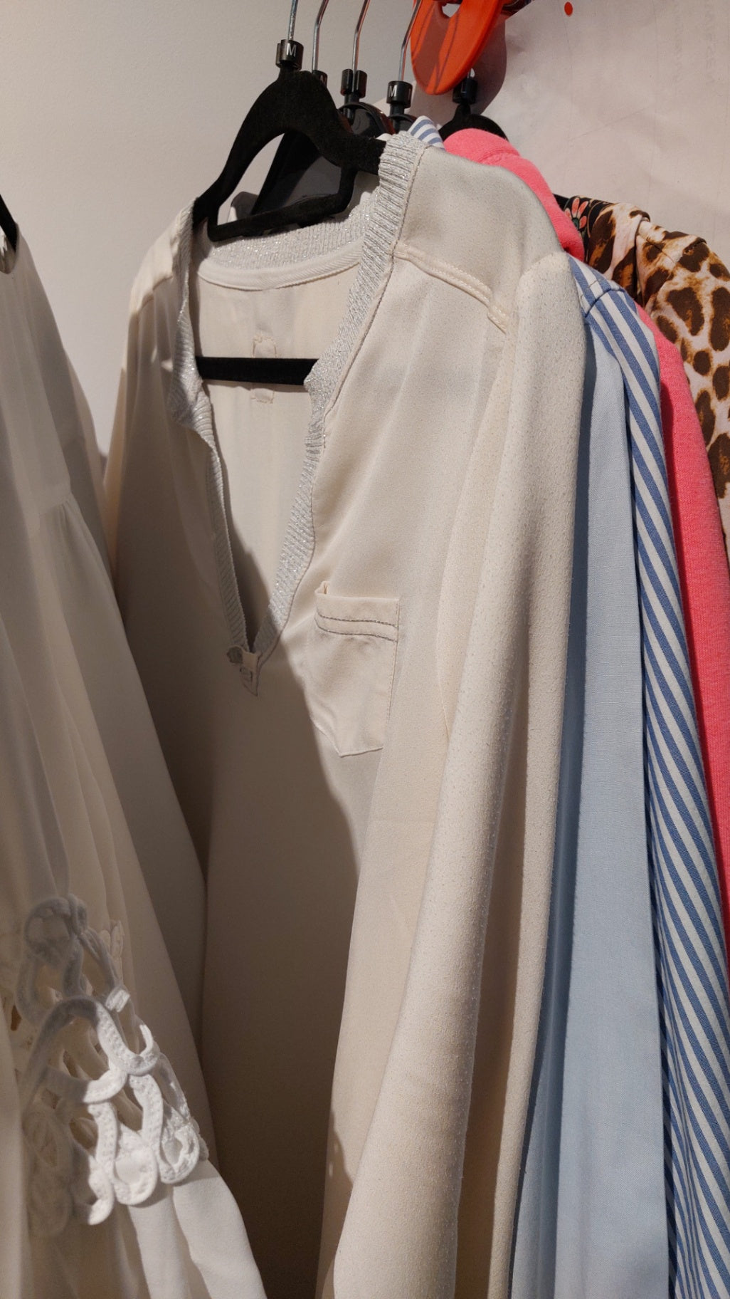 L'Argentina Bluse Creme Größe: M
