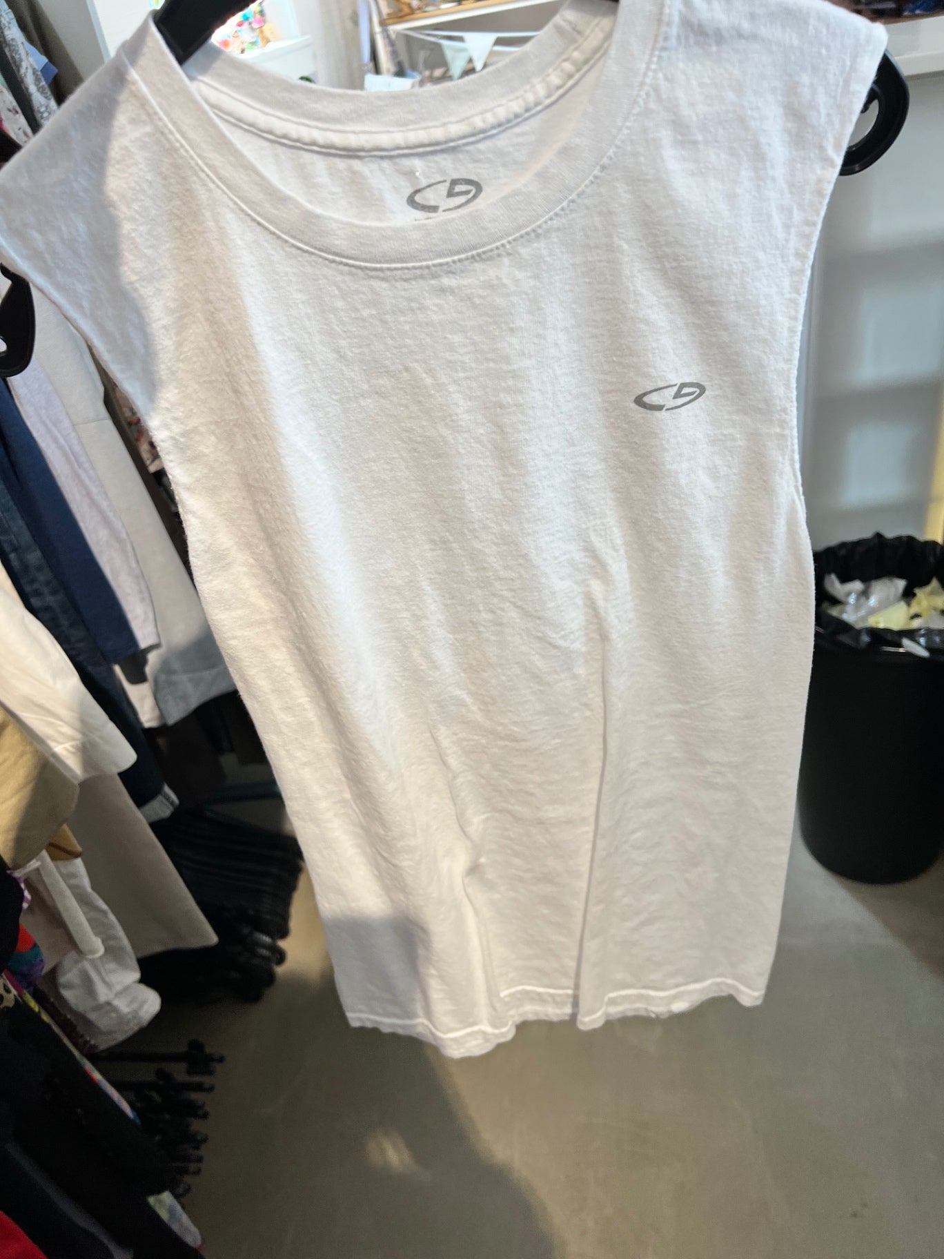 Champion Ärmloses T-Shirt Weiß Größe: S