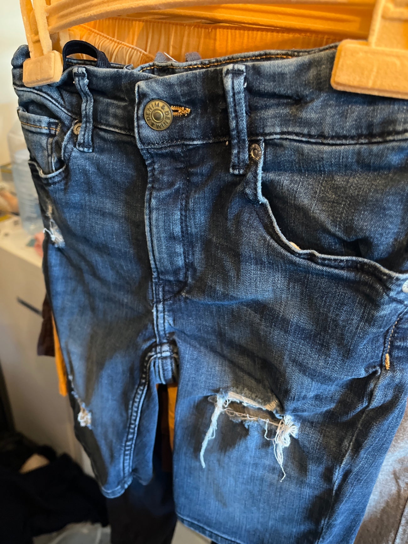 H&M Jeansshorts Dunkelblau Größe: 128