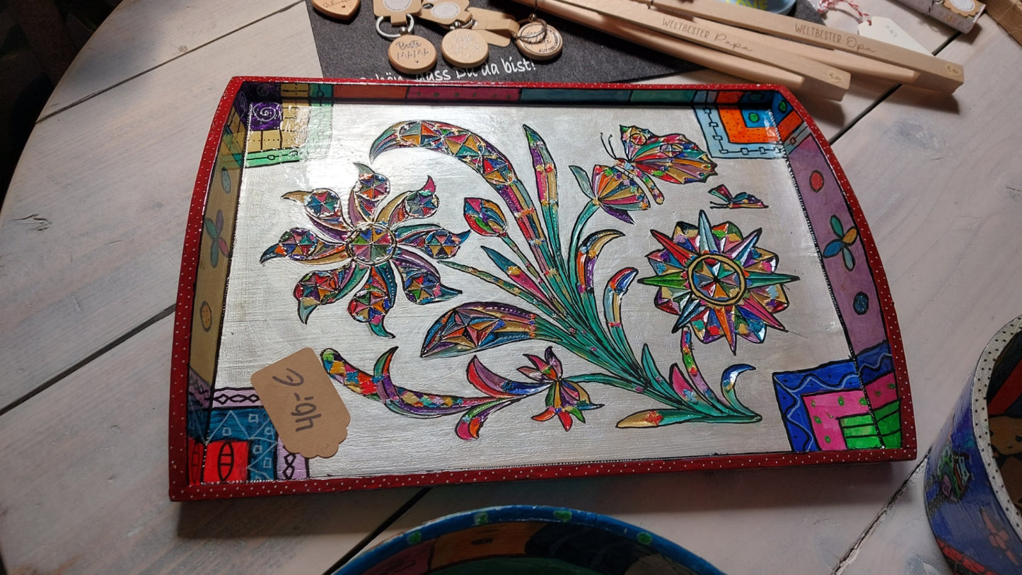 UPCYCLING Holzdeko Deko Bunt