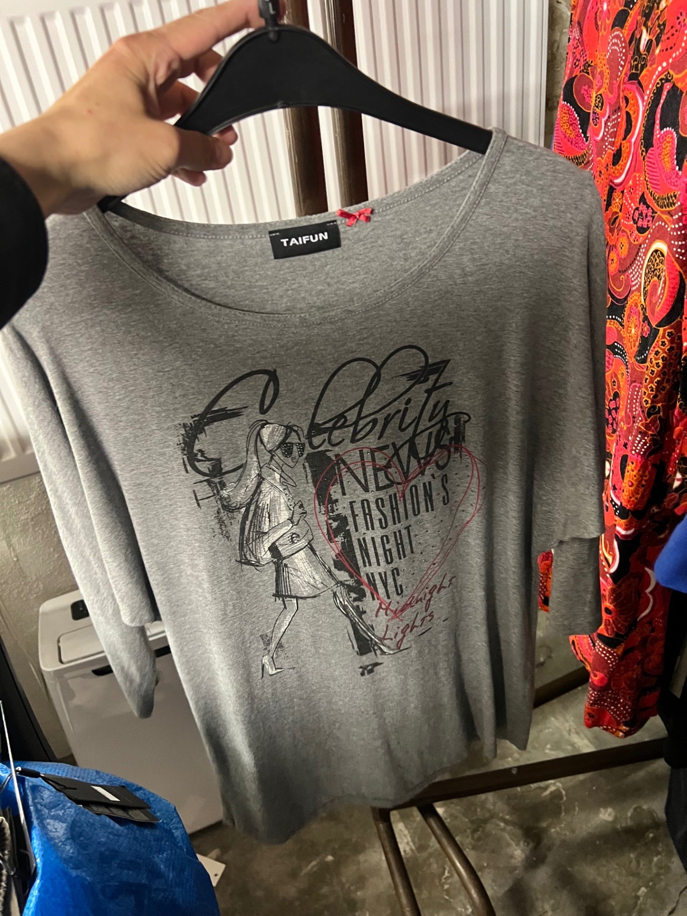 TAIFUN T-Shirt Grau Größe: L