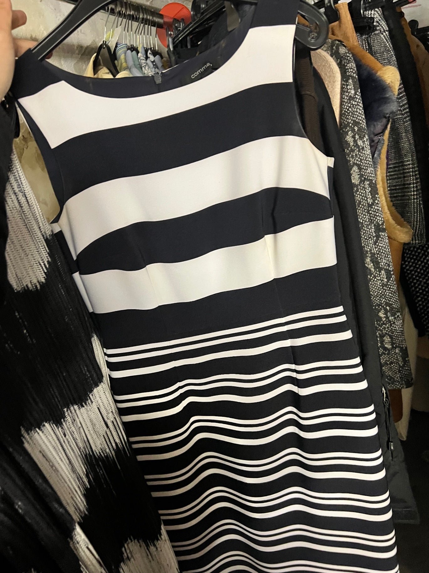 Comma Kleid Gestreift Größe: 34