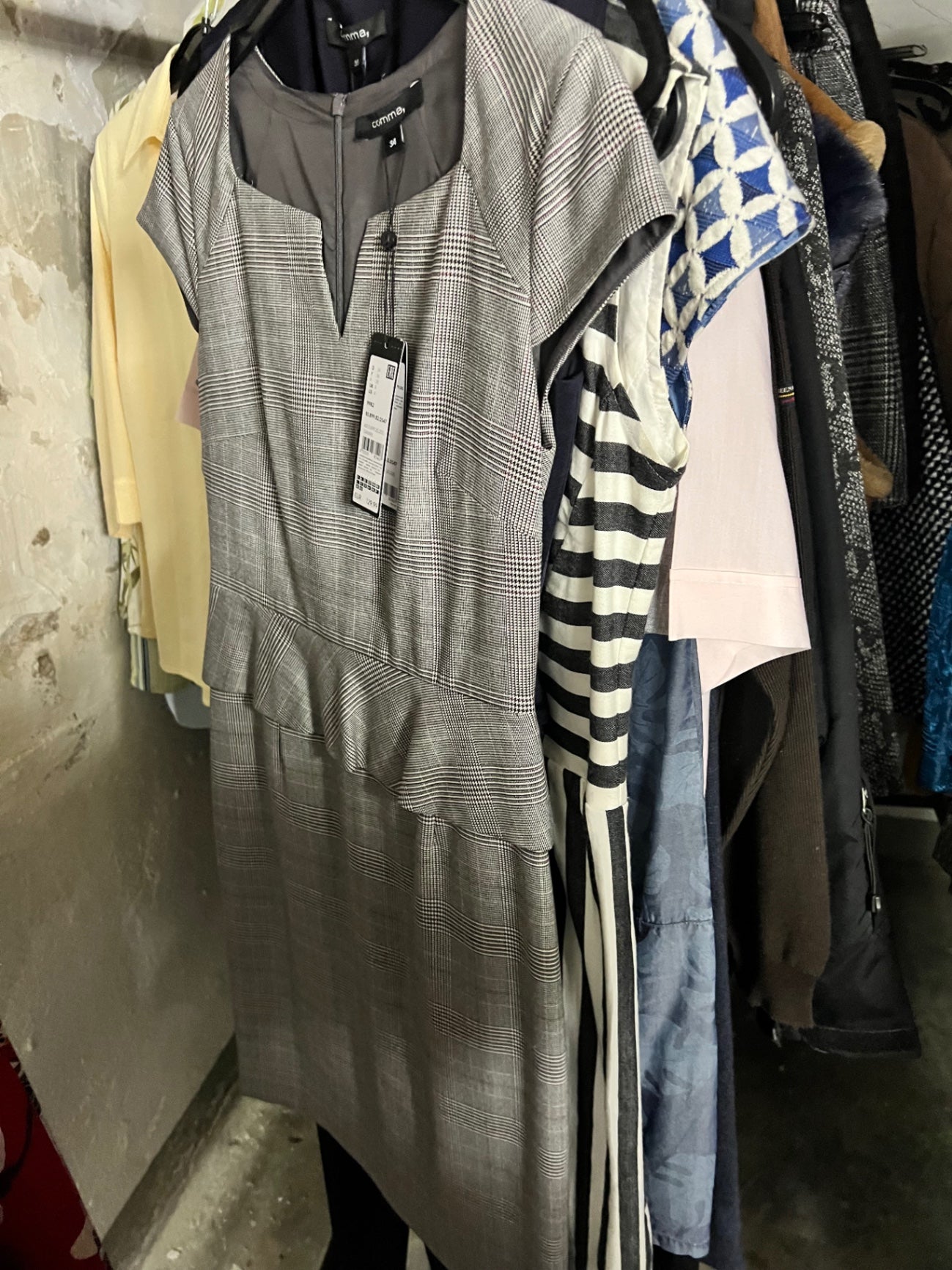 NEU Comma Kleid Grau Größe: 34