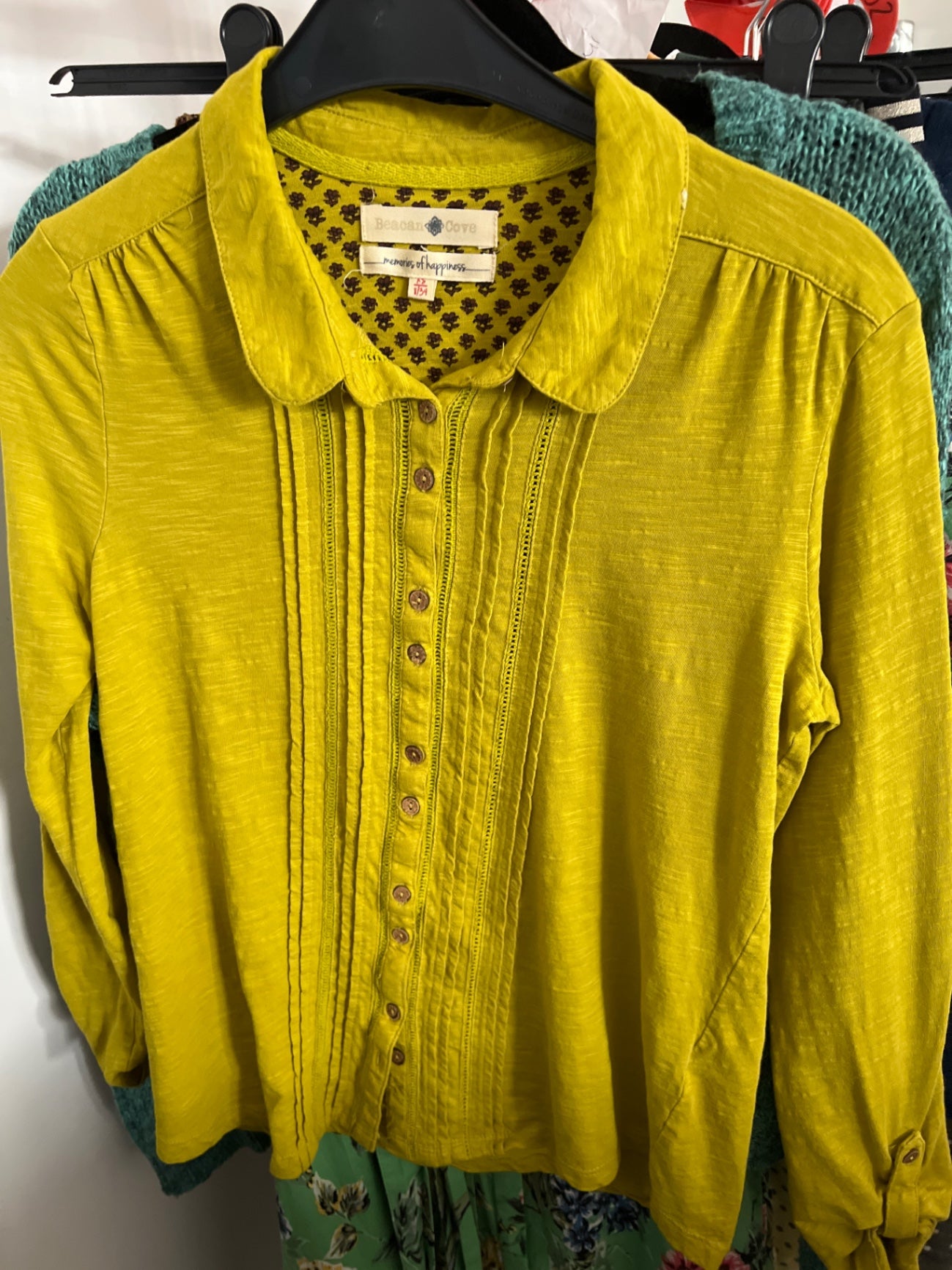 Beacan Cove Longsleeve Gelb Gr.: XS