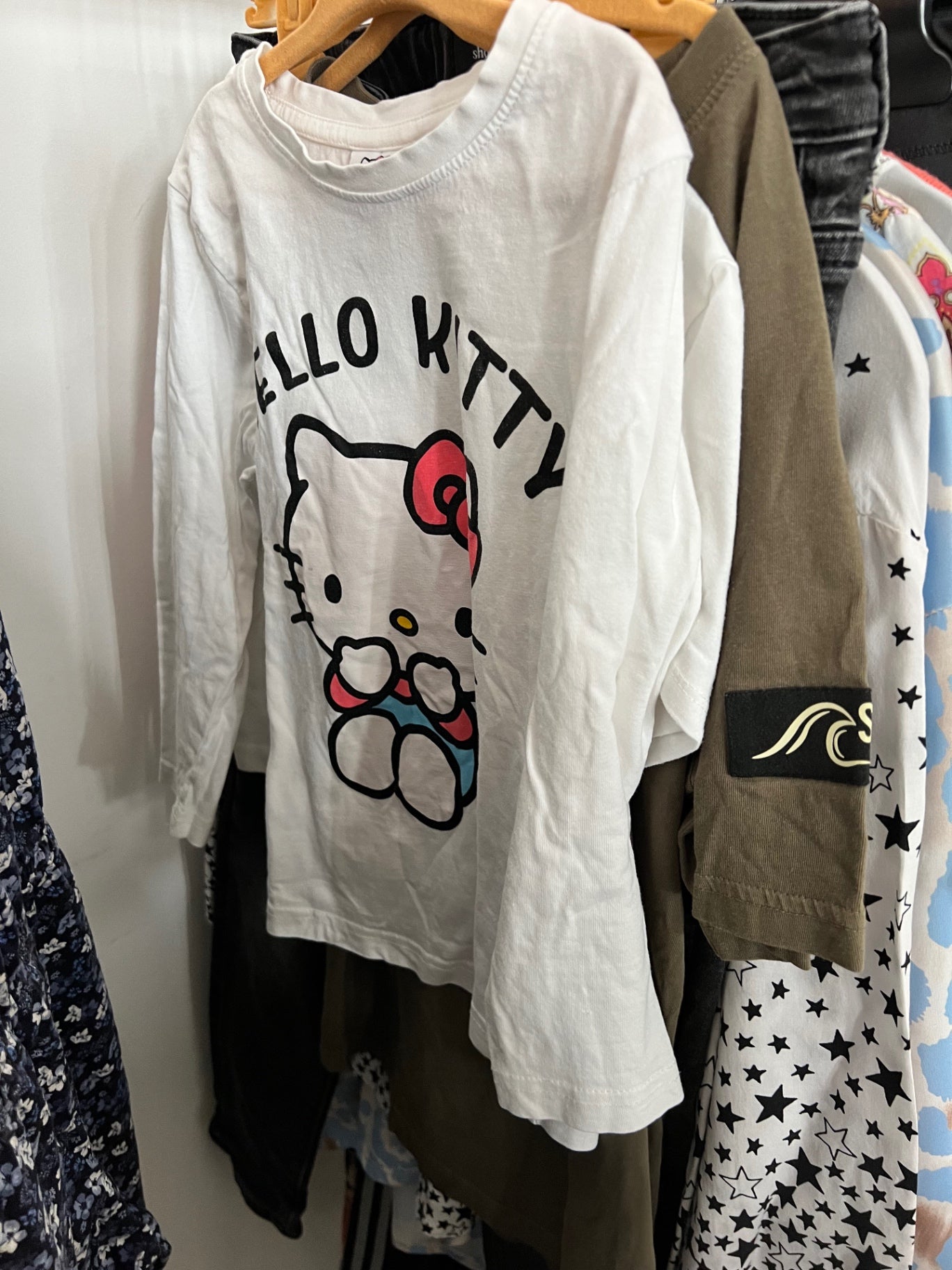 Hello Kitty T-Shirt Weiß Gr.: 122
