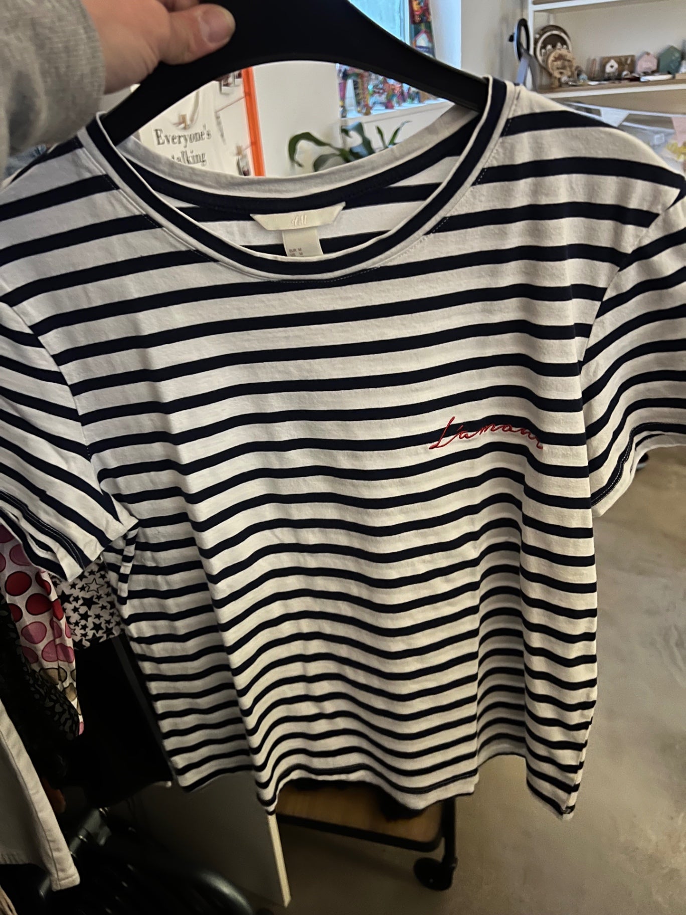 H&M T-Shirt Gestreift Gr.: M