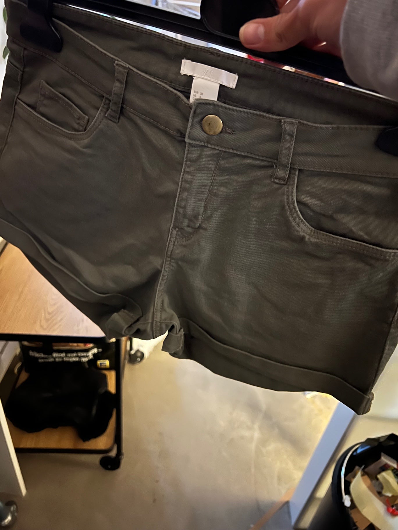 H&M Shorts Olivgrün Gr.: M