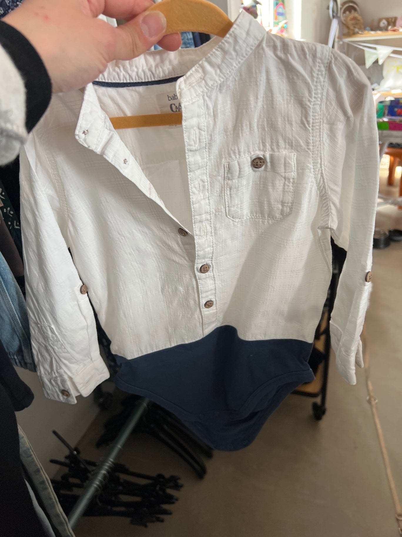 C&A Hemd / Body Weiß Gr.: 98