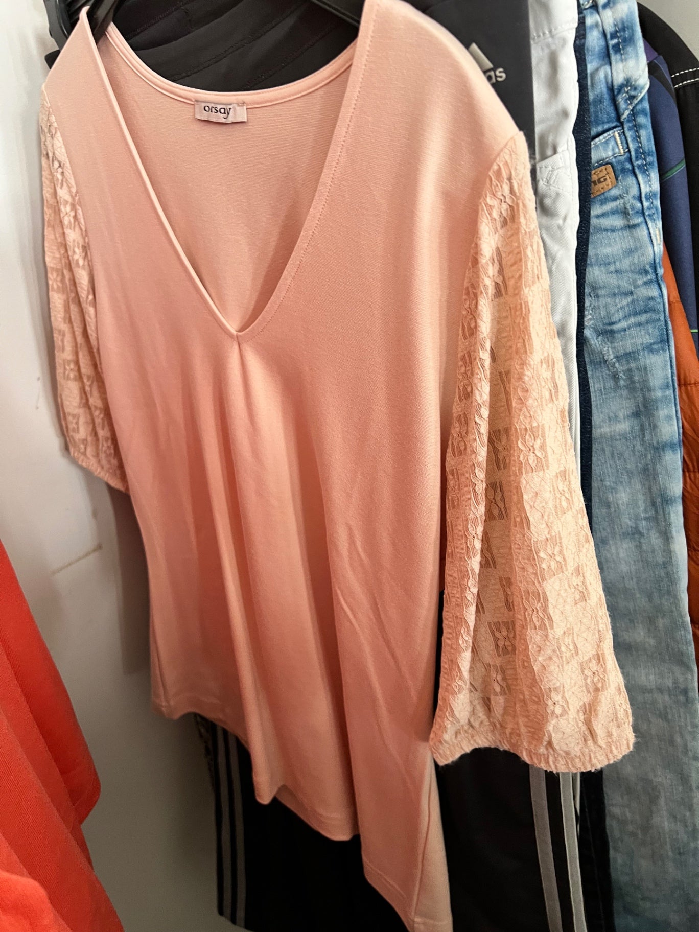 Orsay T-Shirt Pfirsich Gr.: L