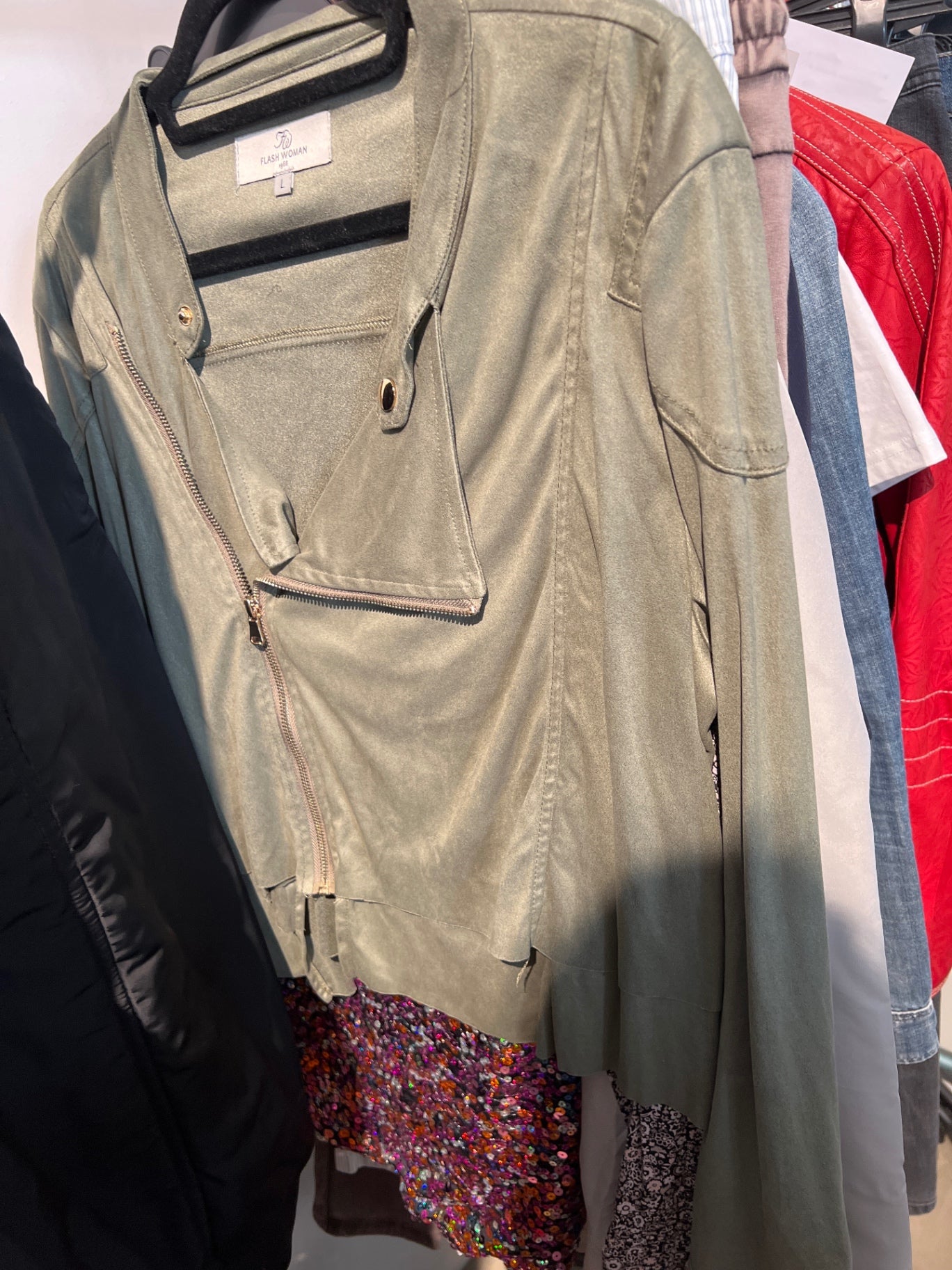 Flash Woman Jacke Grün Gr.: L