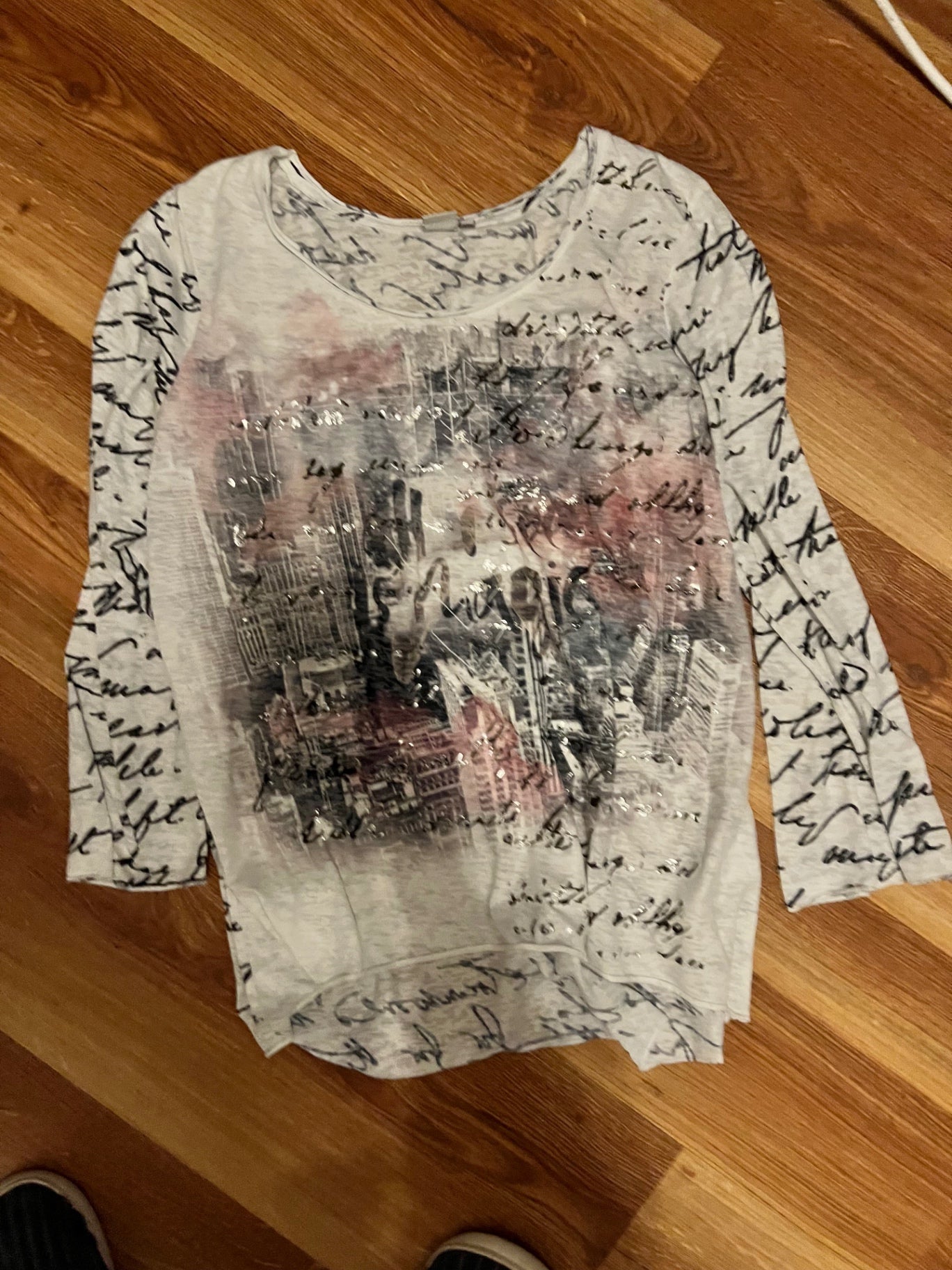 Liberty Langarmshirt Weiß Gr.: XXL
