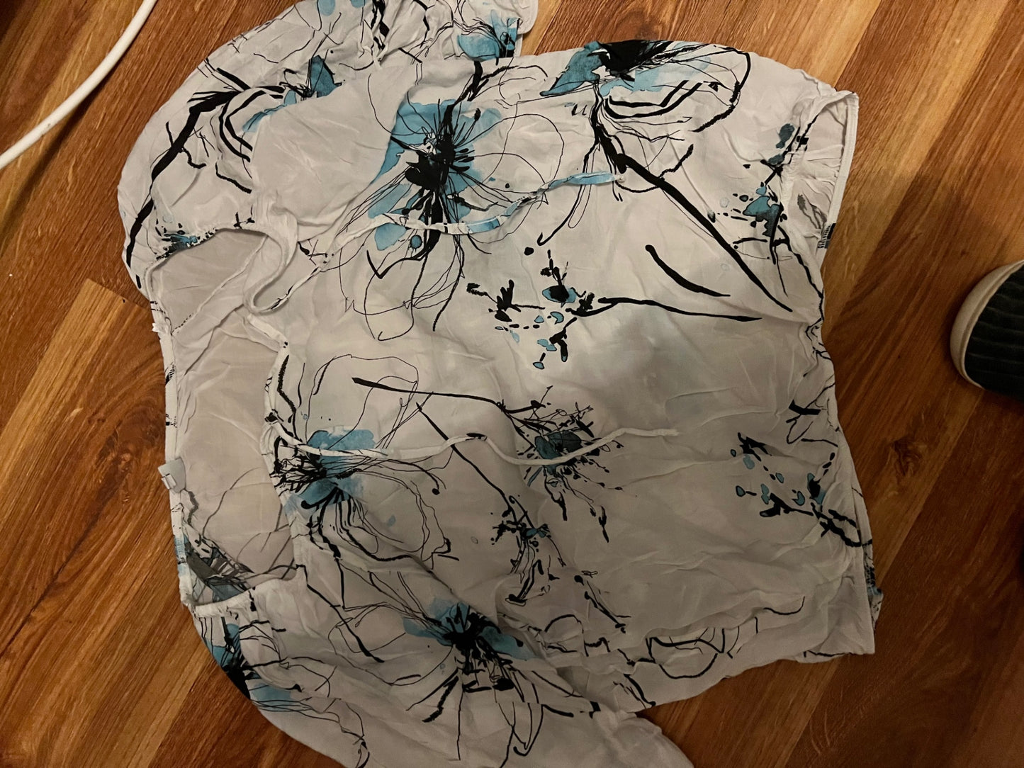 Liberty Blusenshirt Weiß, Blau Gr.: XL