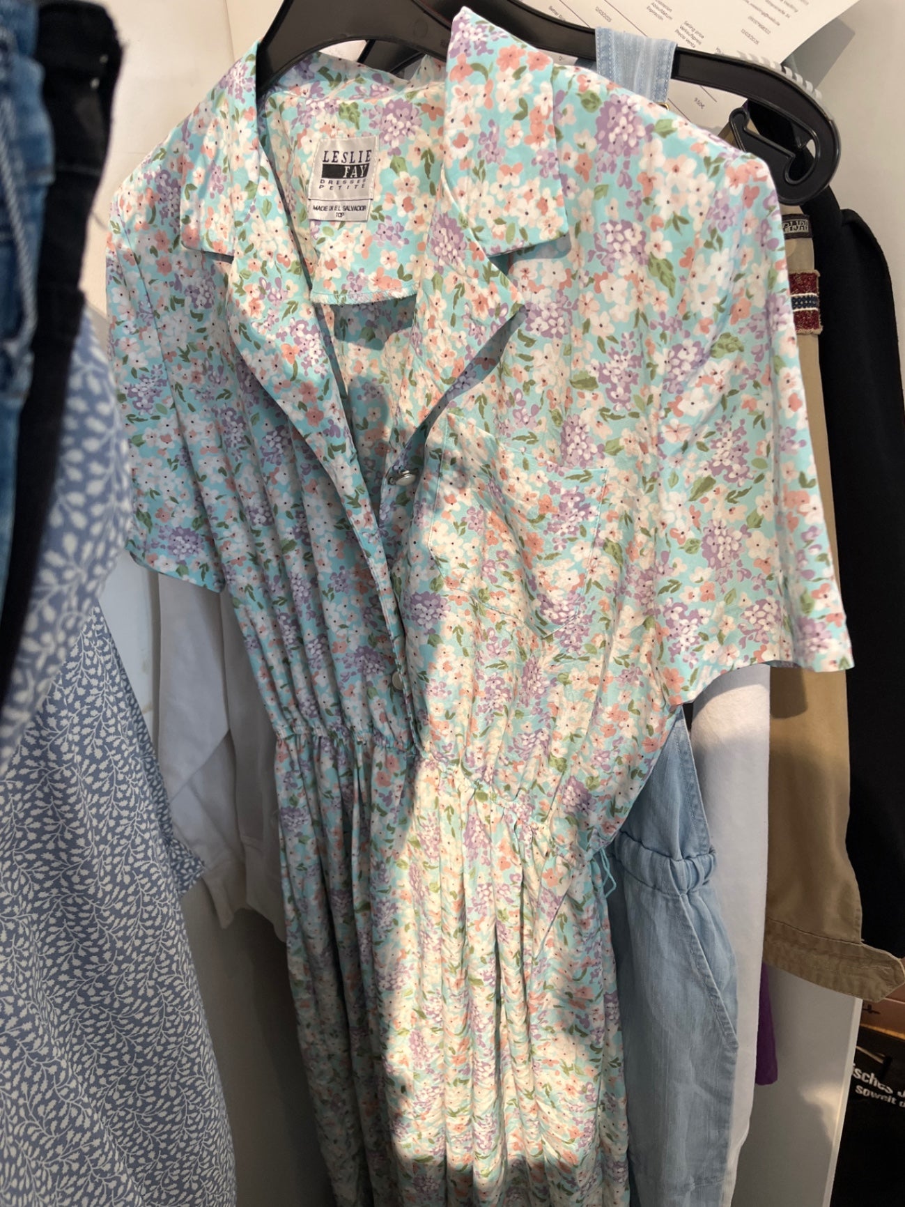 Leslie Fay Kleid Pastellfarben Gr.: S