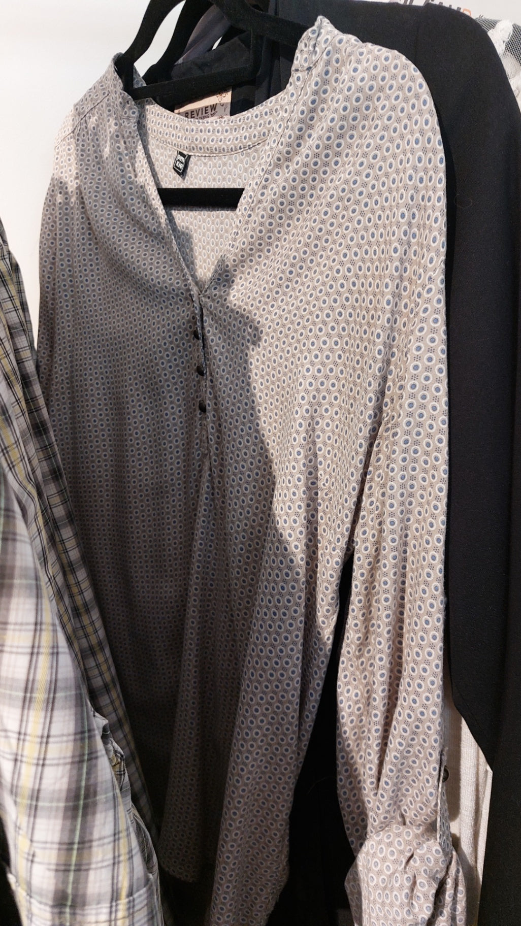 Pimkie Bluse Beige und Blau Gr.: S
