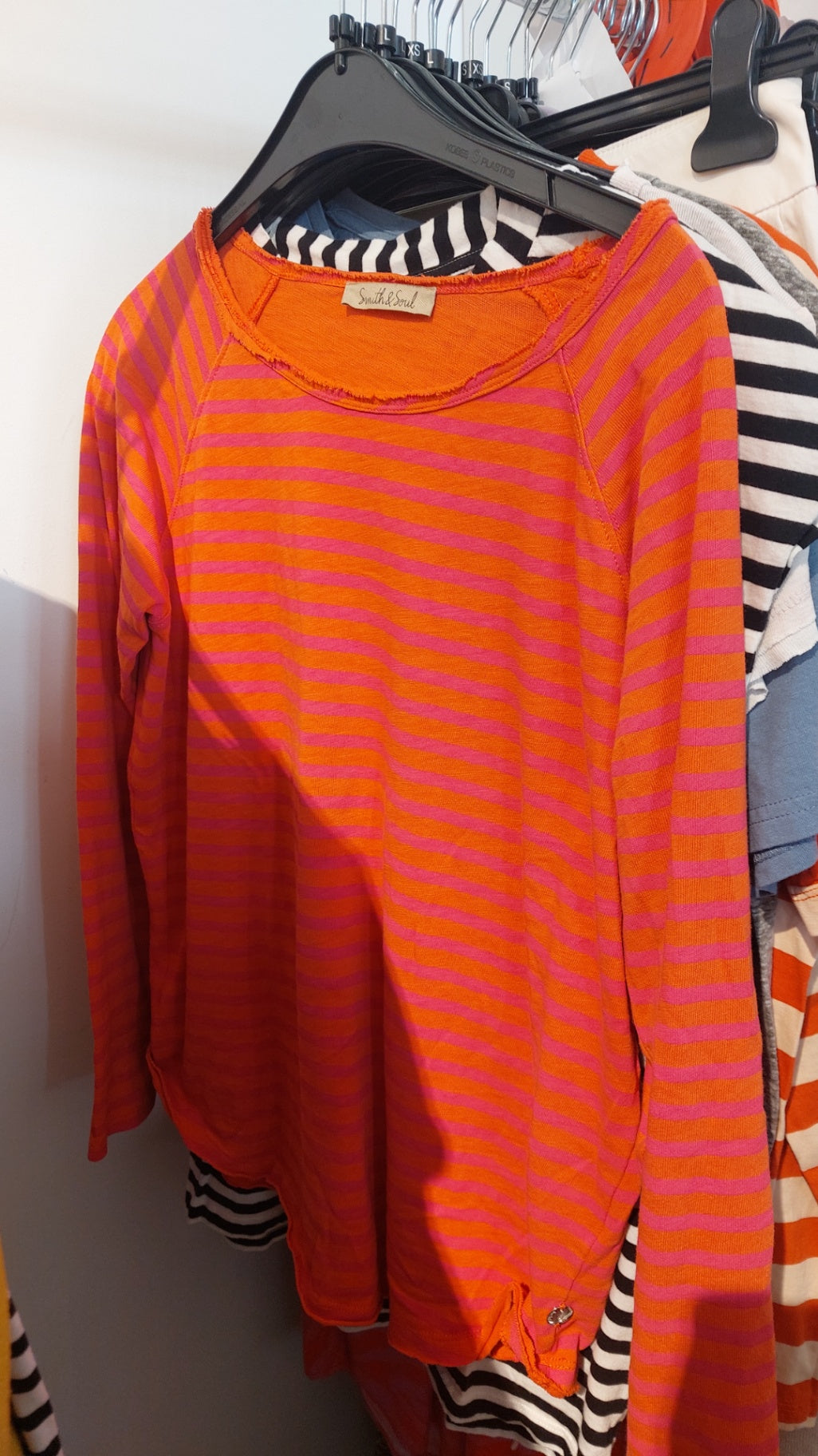 South & Soul Shirt Orange und Pink Gr.: M