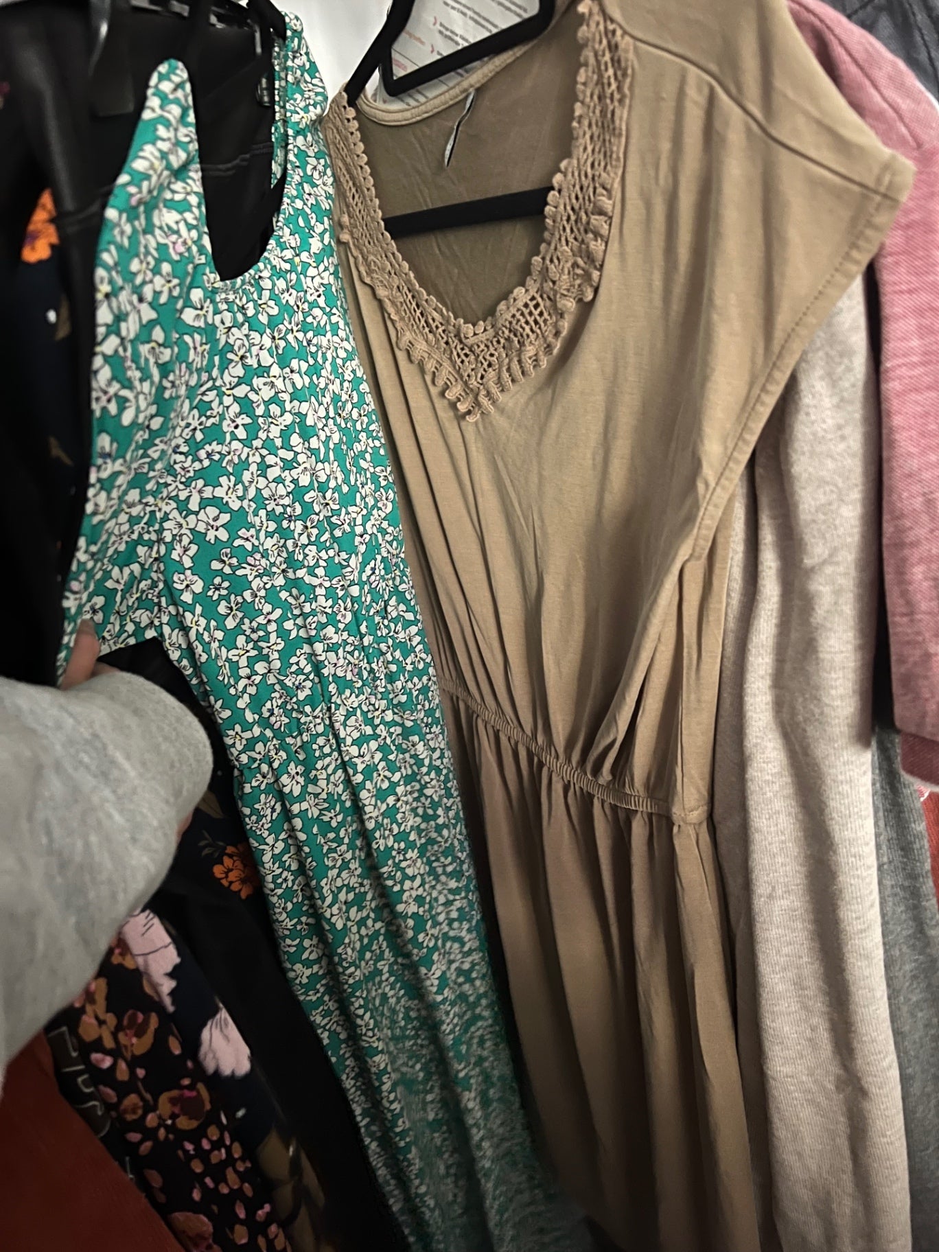 Only Kleid / Shirt Beige Gr.: S