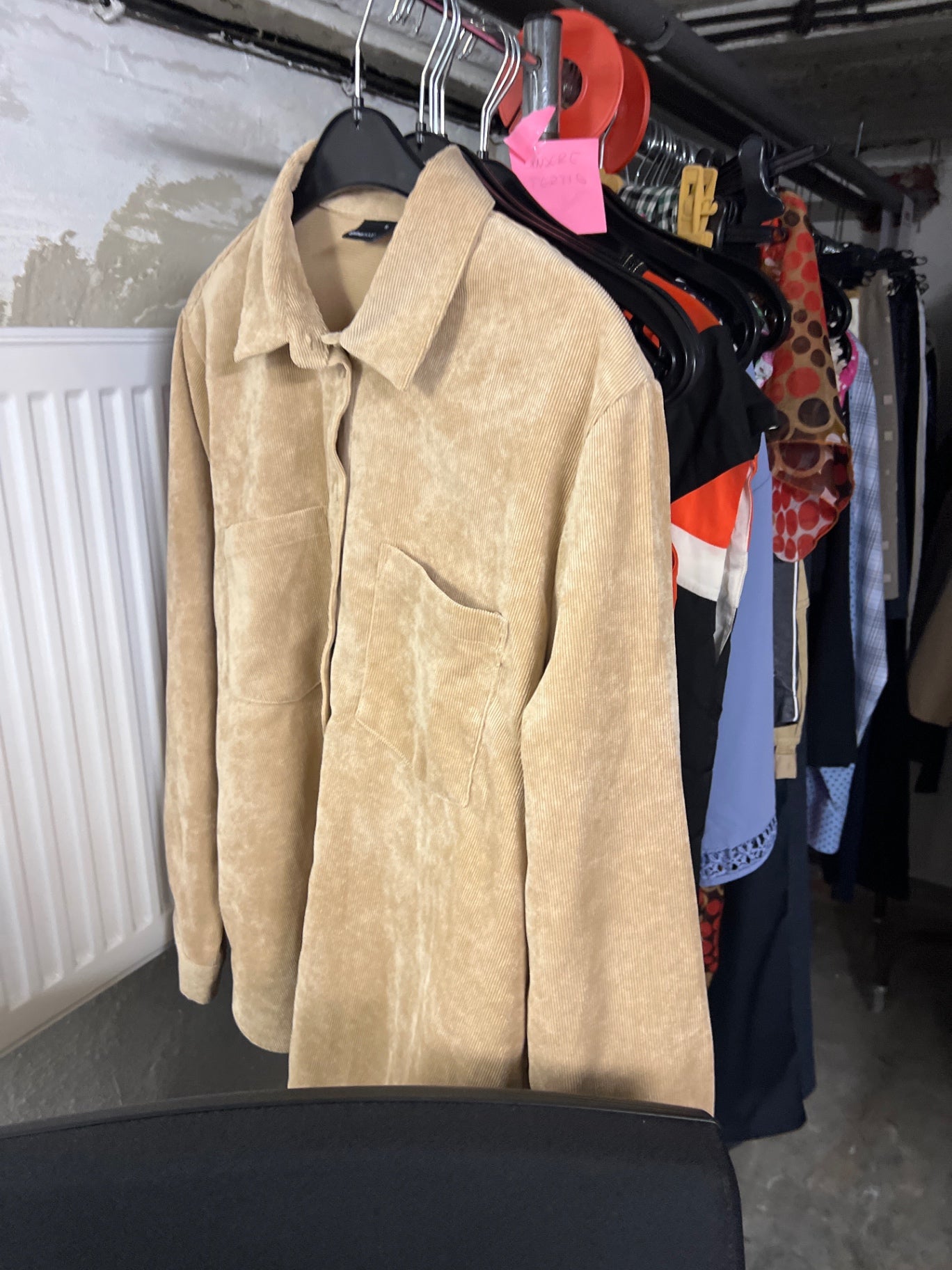 Gina Tricot Cord Hemd Beige Gr.: M