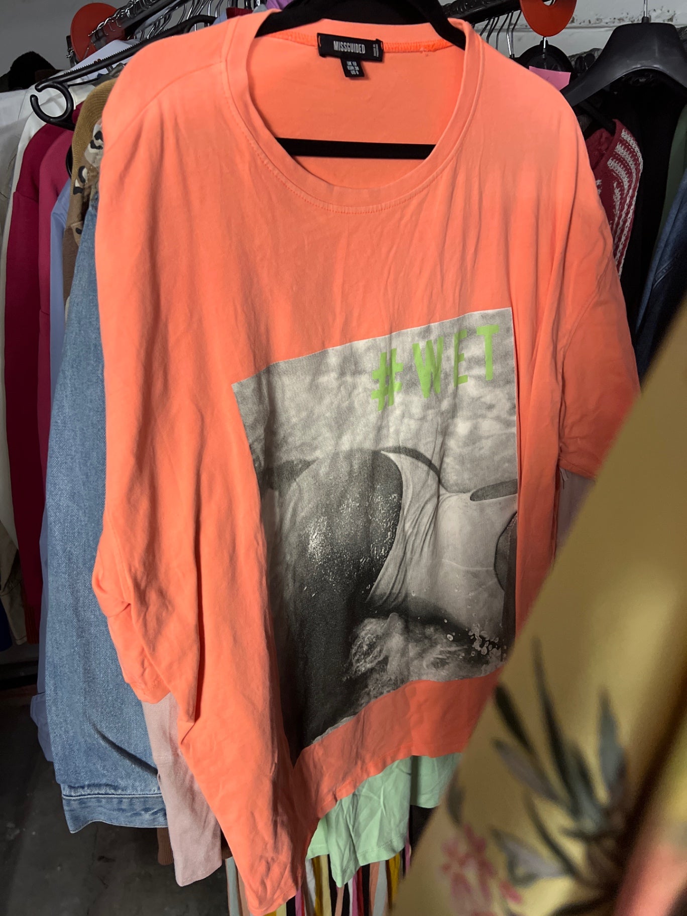 Missguided T-Shirt Pfirsich Gr.: M