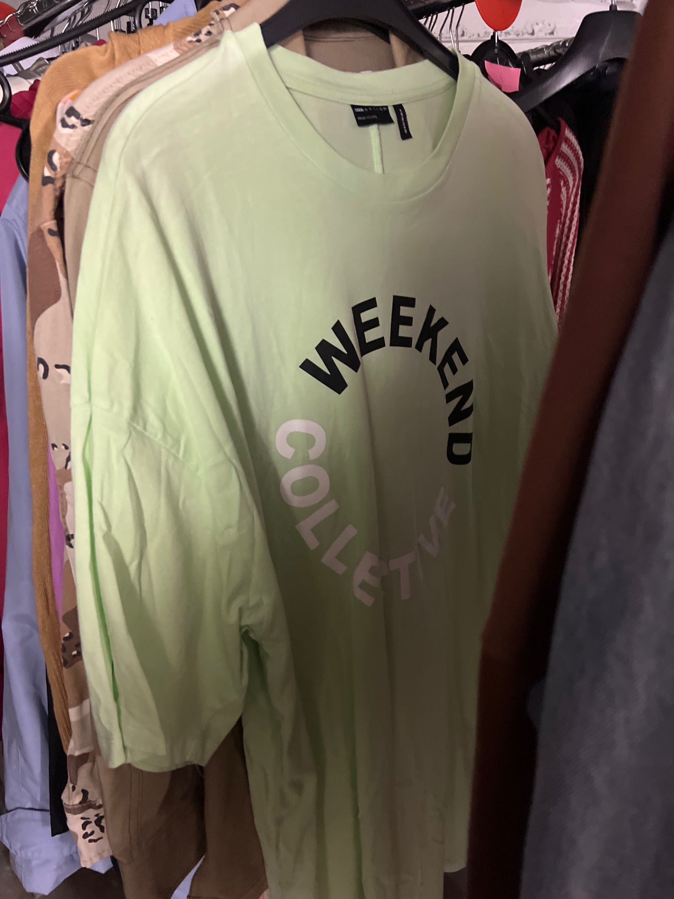 Asos T-Shirt Hellgrün Gr.: S