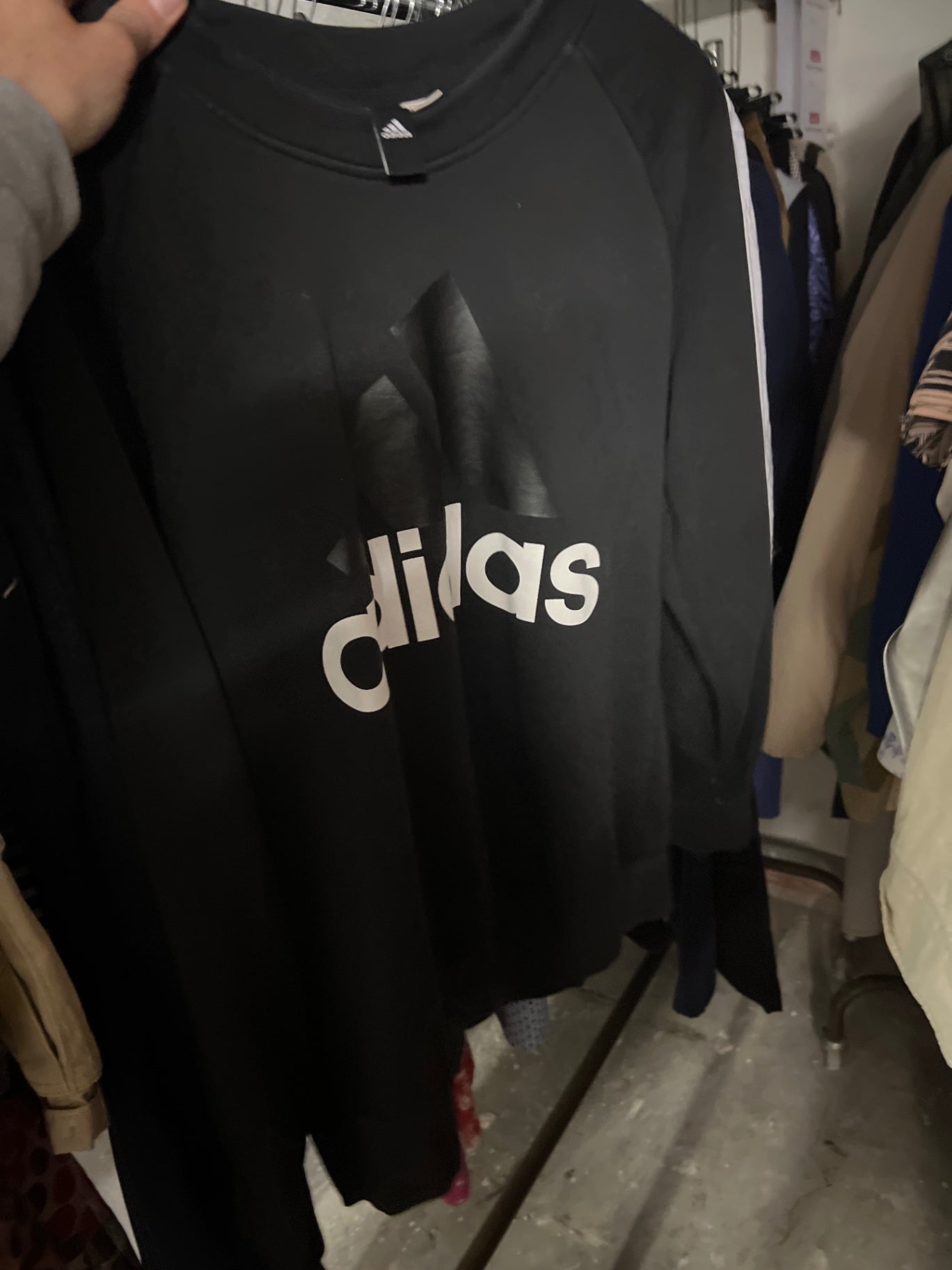 Adidas Sweatshirt Schwarz Gr.: L