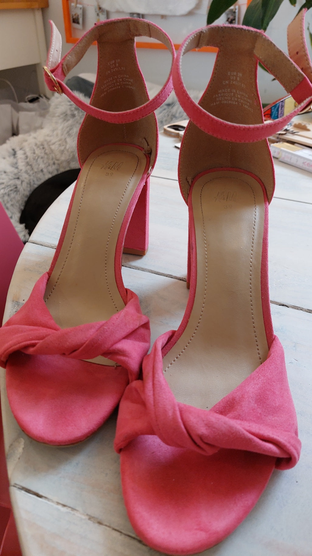 H&M High Heels Pink Gr.: 39
