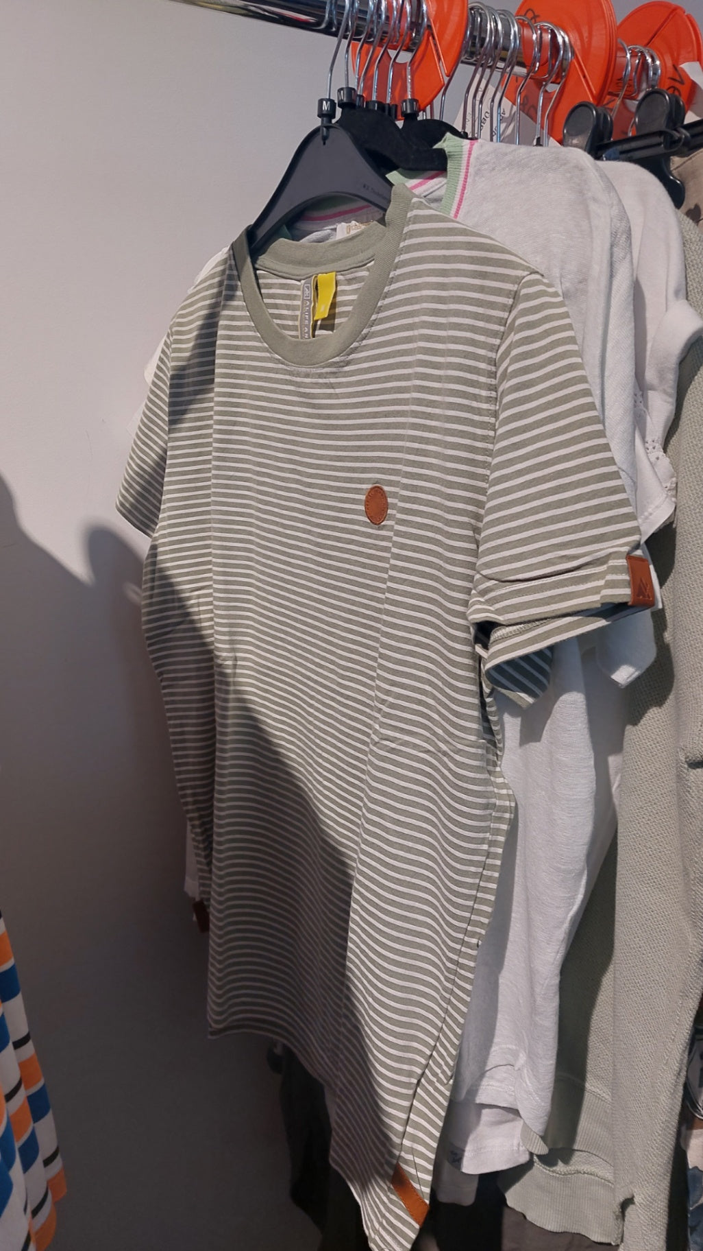 Alife & Kickin T-Shirt Grün-weiß gestreift Gr.: M