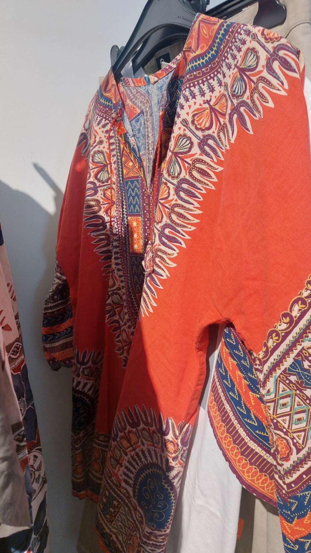 Bluse Orange/Rot/Braun Gr.: M