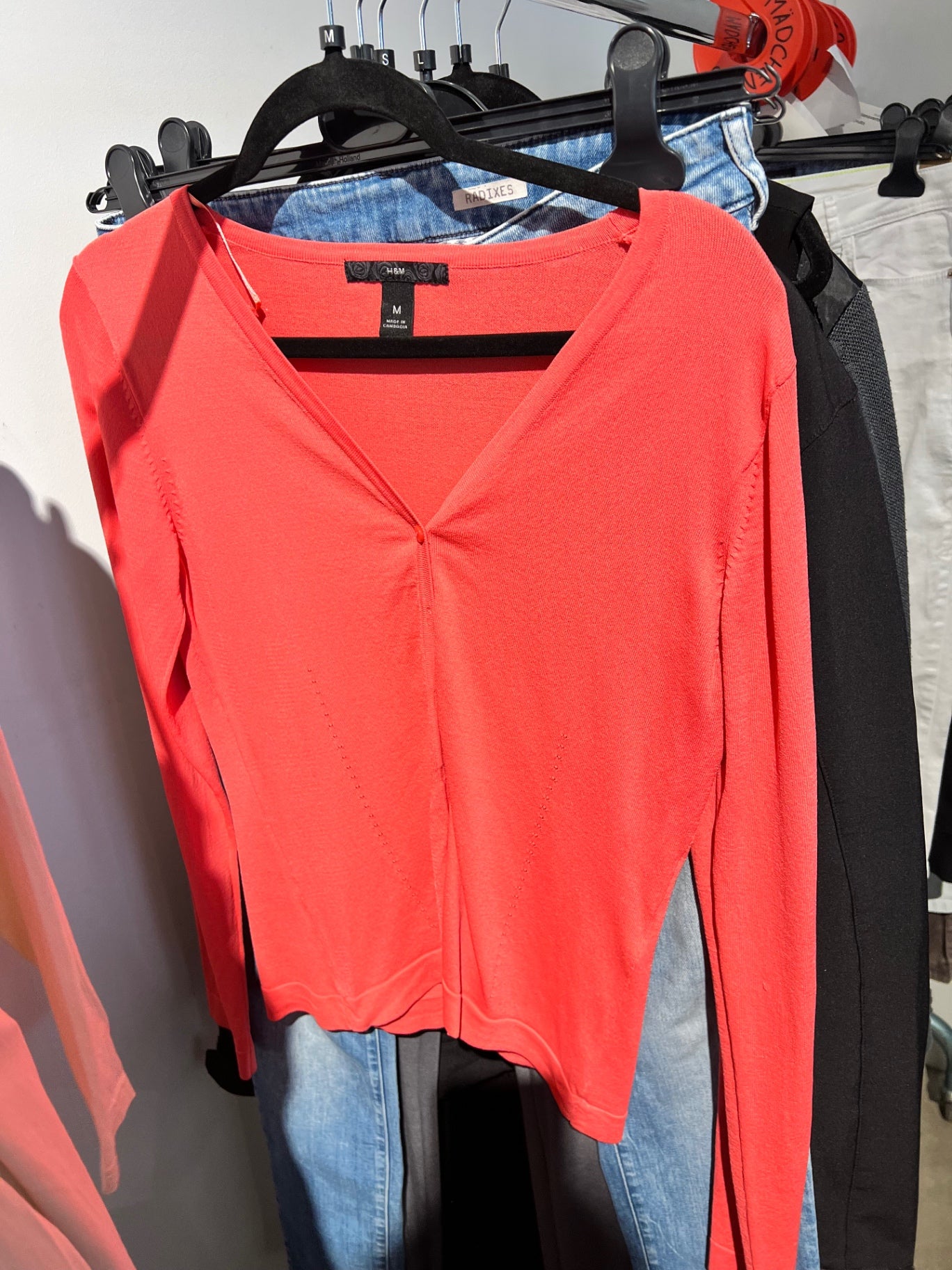 H&M Strickjacke Rot Gr.: M