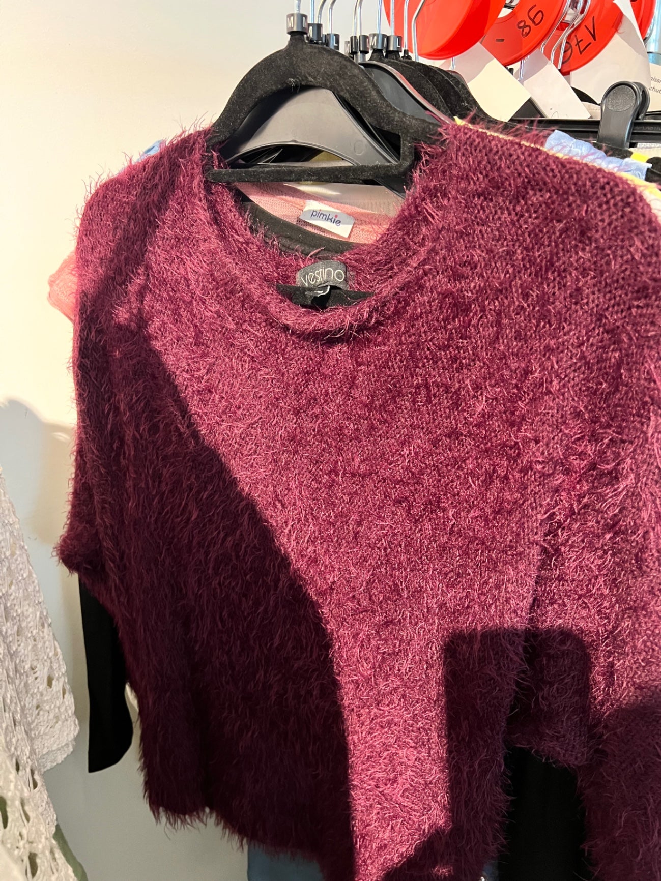 Vesino Pullover Bordeauxrot Gr.: M