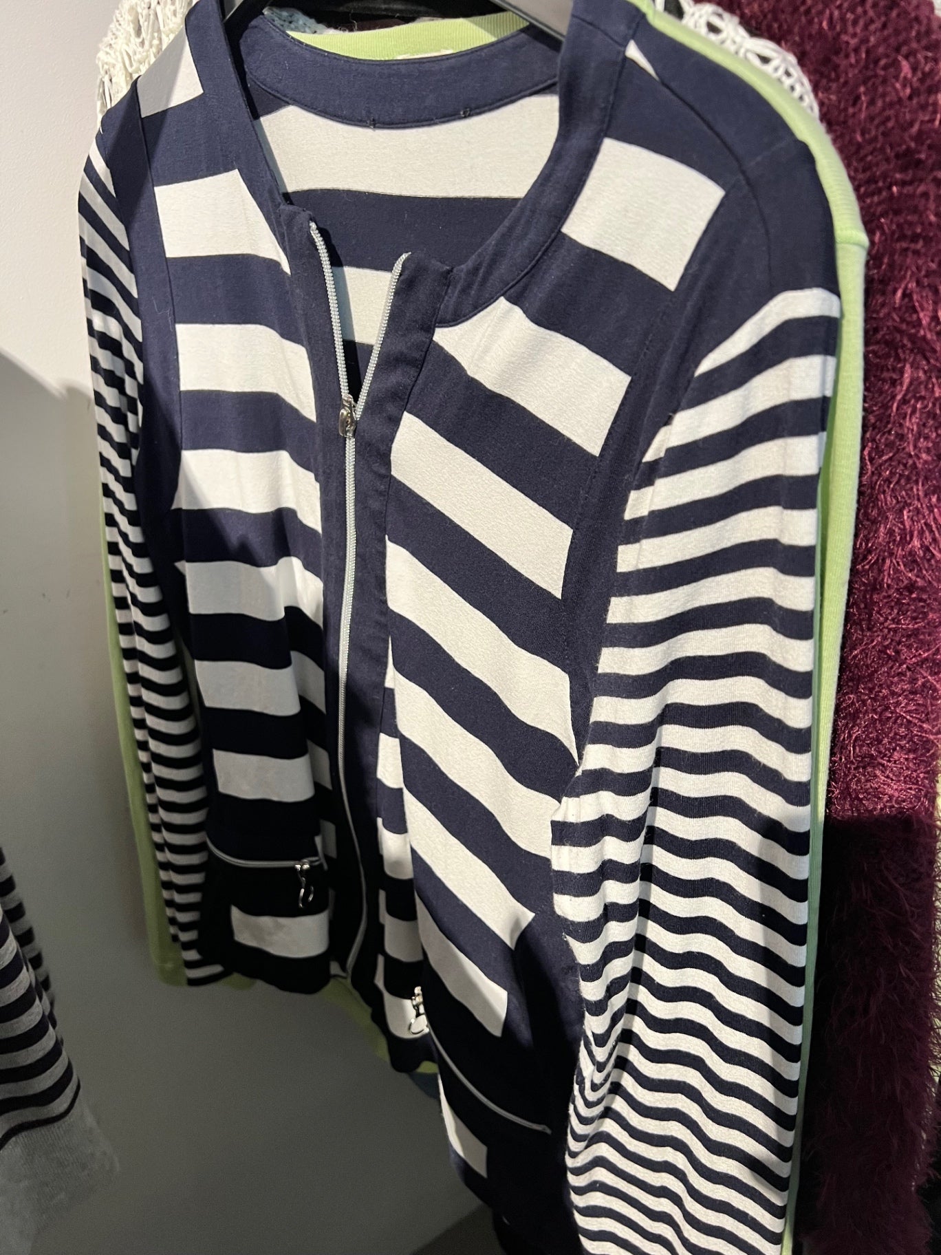 Betty Barclay Jacke Blau, Weiß Gr.: M