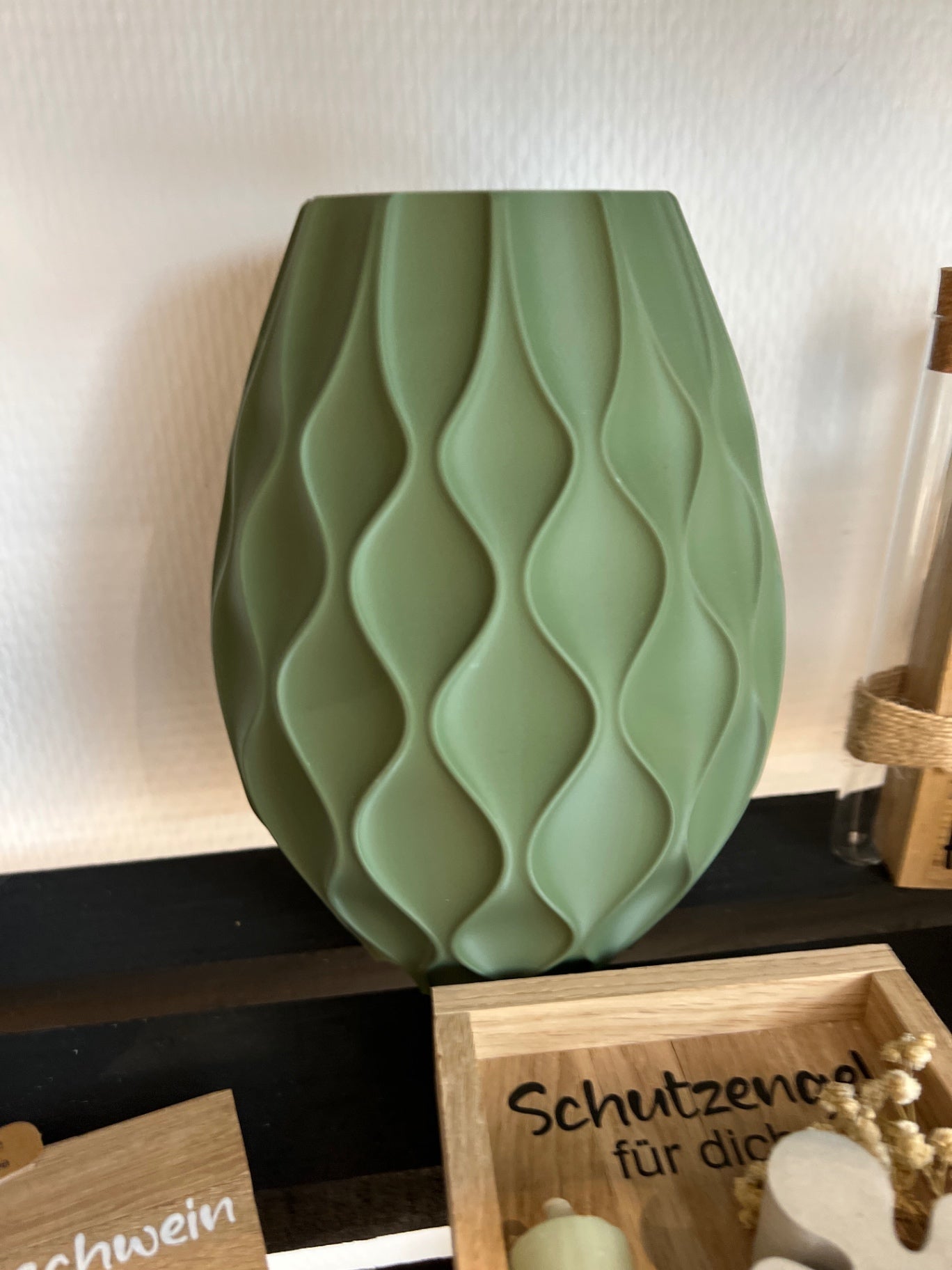 EINZELSTÜCK Vase 3D grün