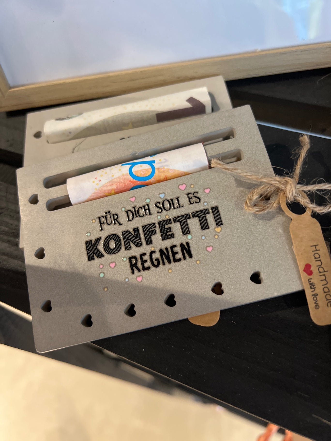 EINZELSTÜCK Geldgeschenk Beton groß