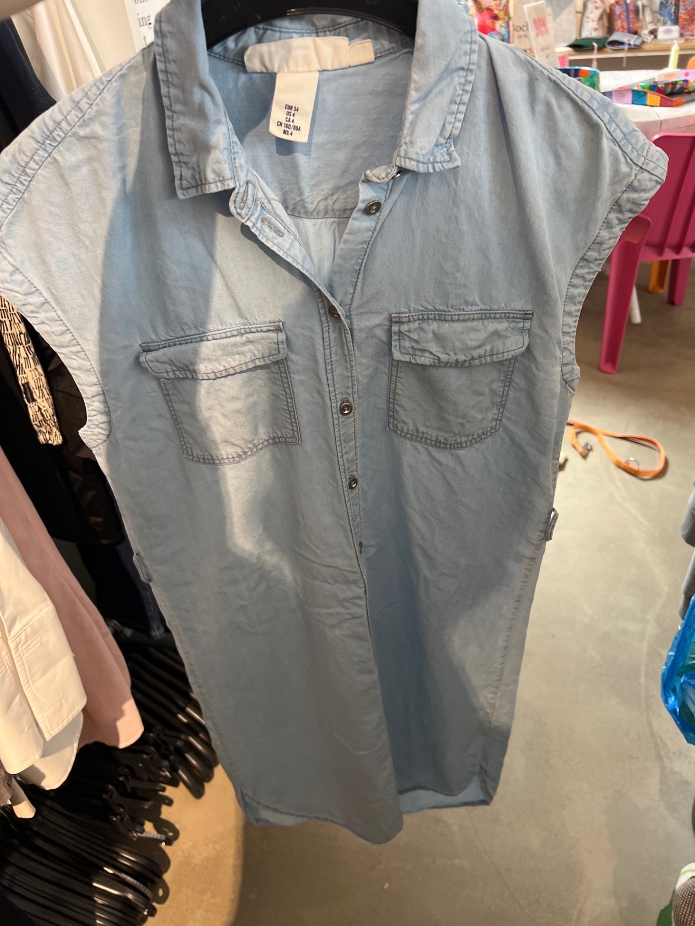 H&M Jeanskleid Blau Gr.: S