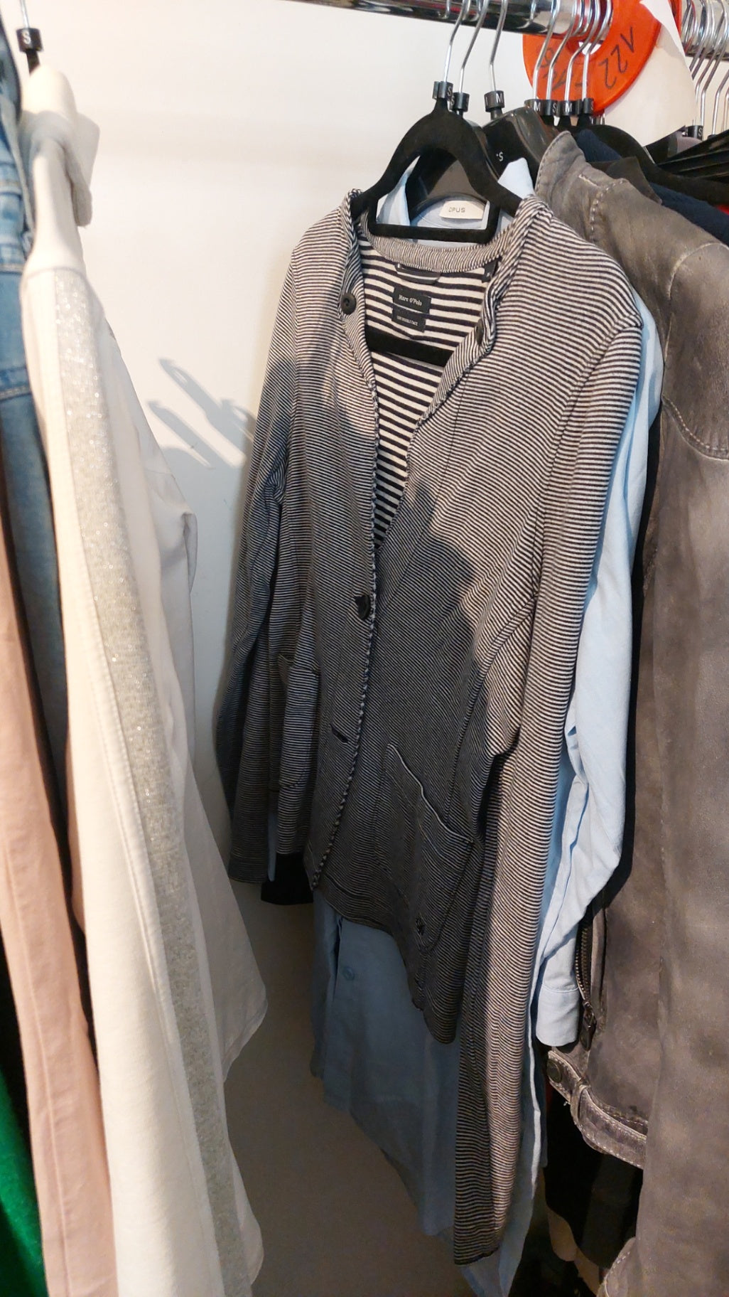 Marc O'Polo Blazer Schwarz/Weiß Gr.: S