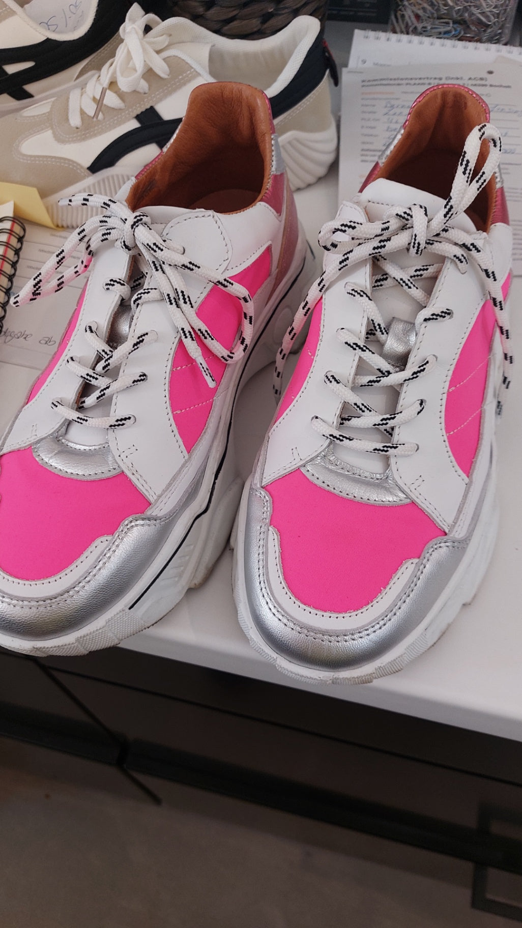 DWRS Schuhe Pink , Silber, Weiß Gr.: 42