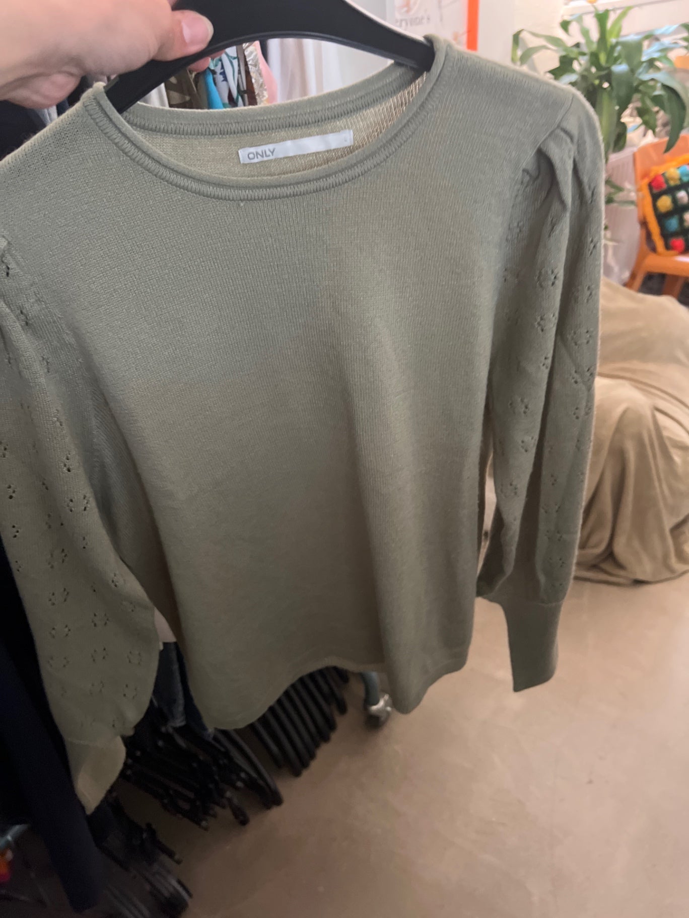 ONLY Pullover Grün Gr.: L
