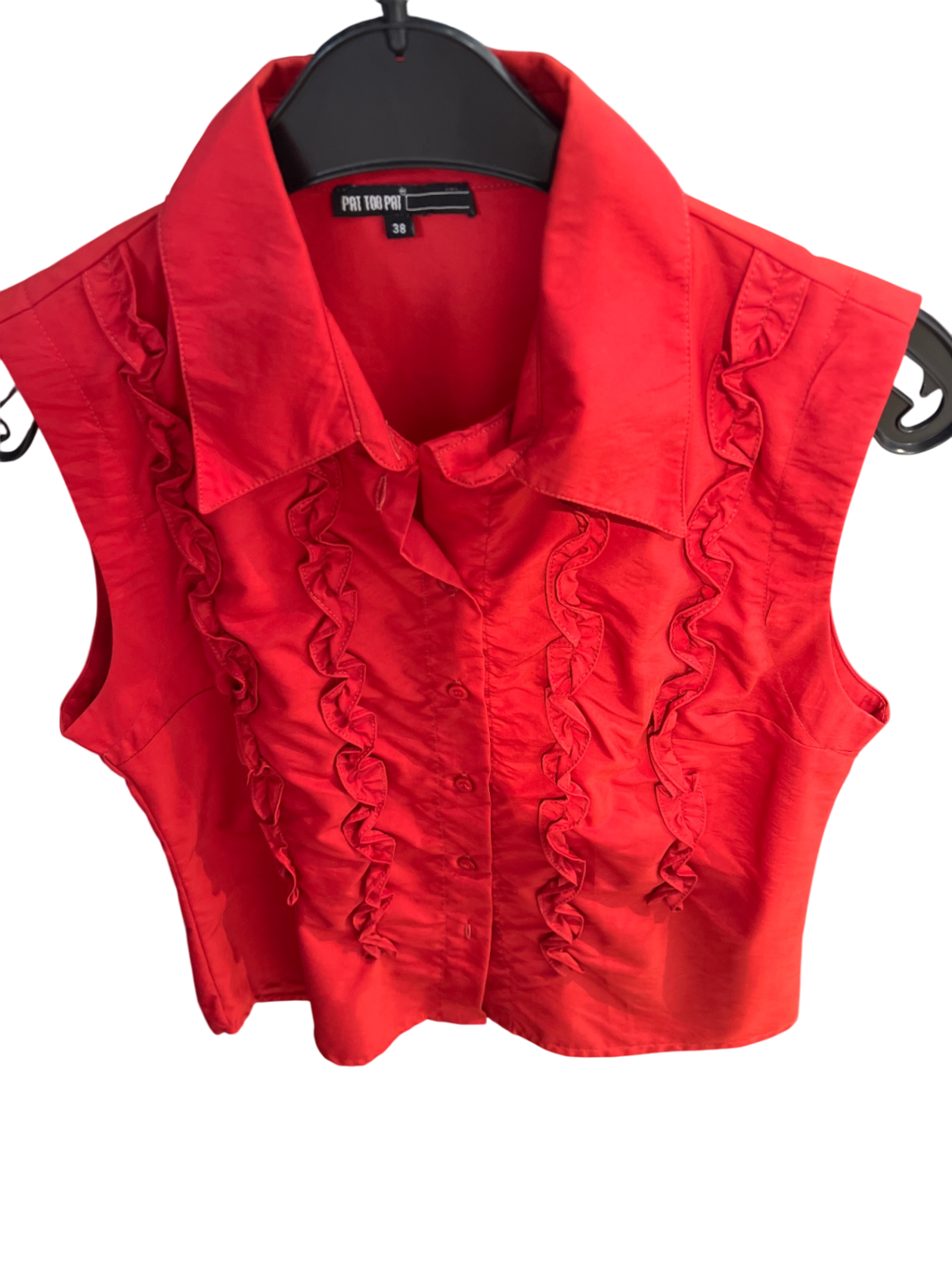 Pat too pat Bluse Rot Gr.: M