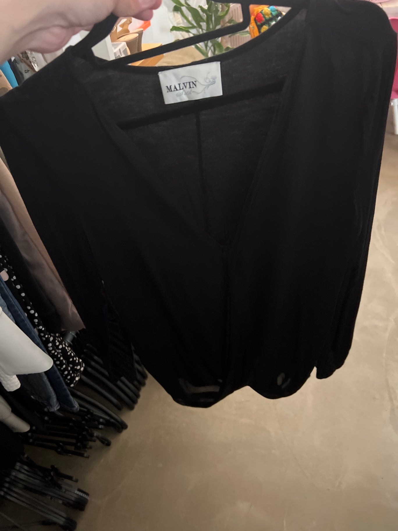 Malvin Bluse Schwarz Gr.: L