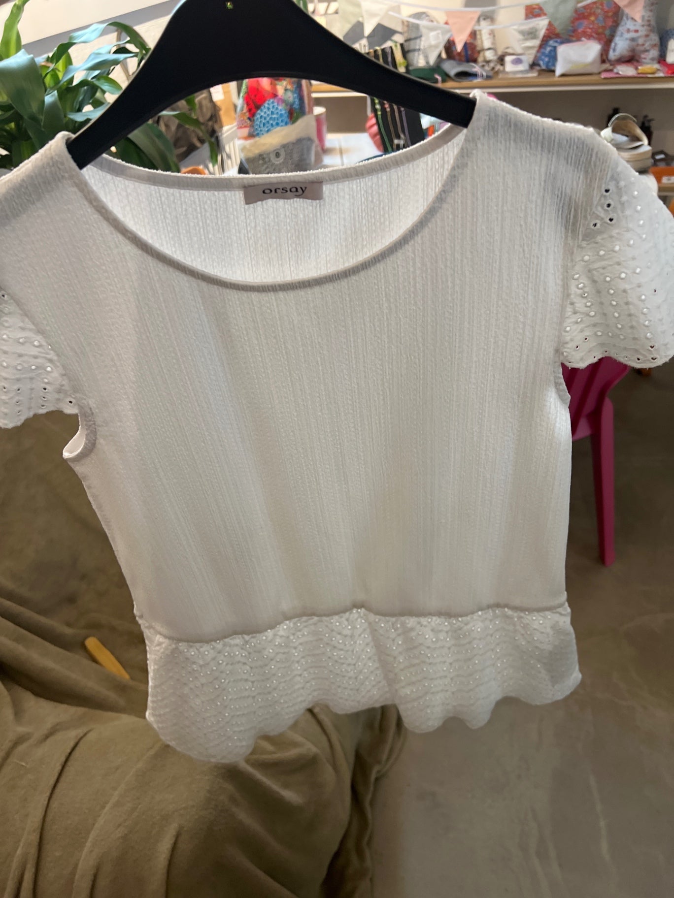 orsay Bluse Weiß Gr.: M