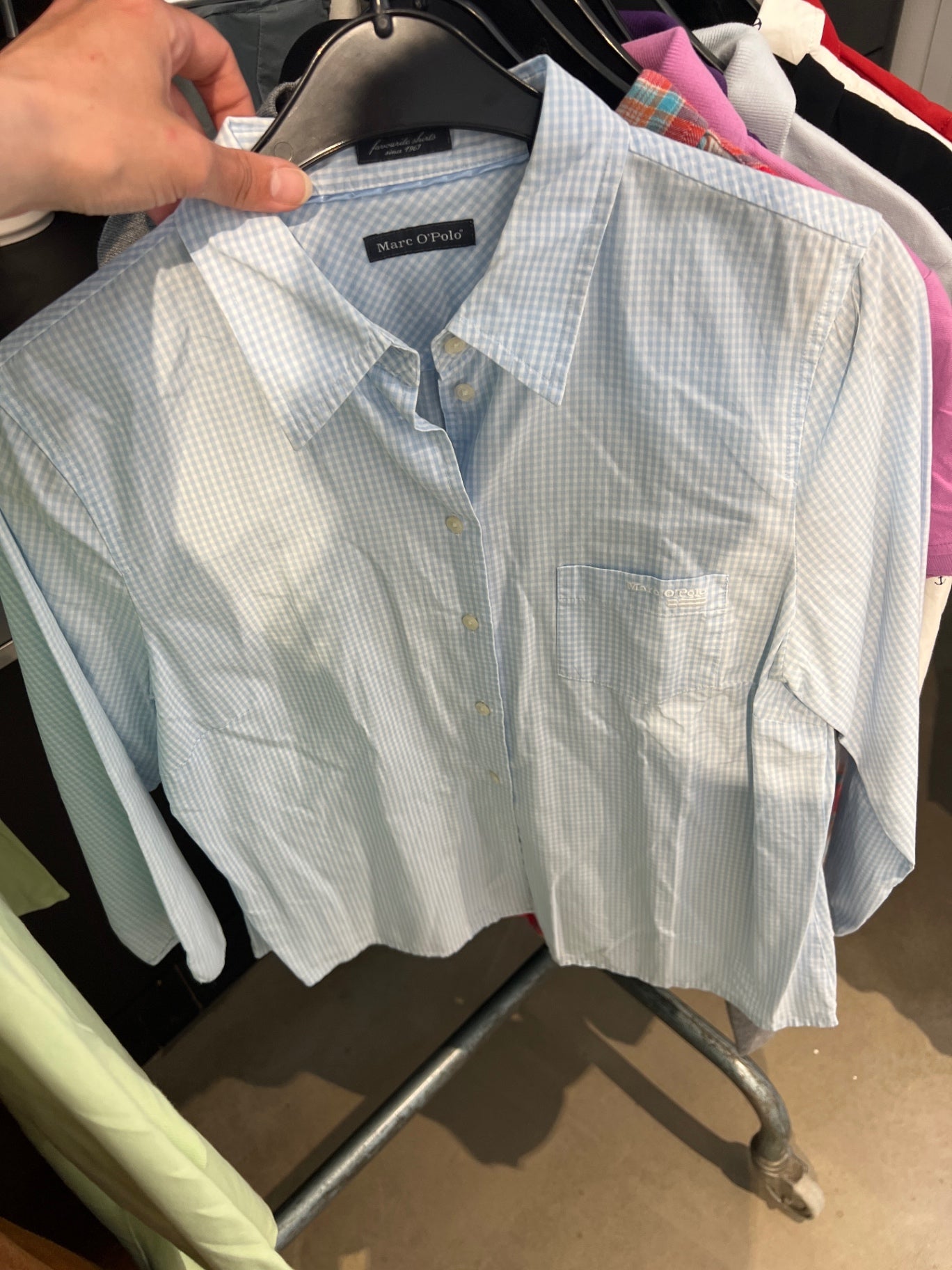 Marc O'Polo Hemd Blau und Weiß Gr.: M