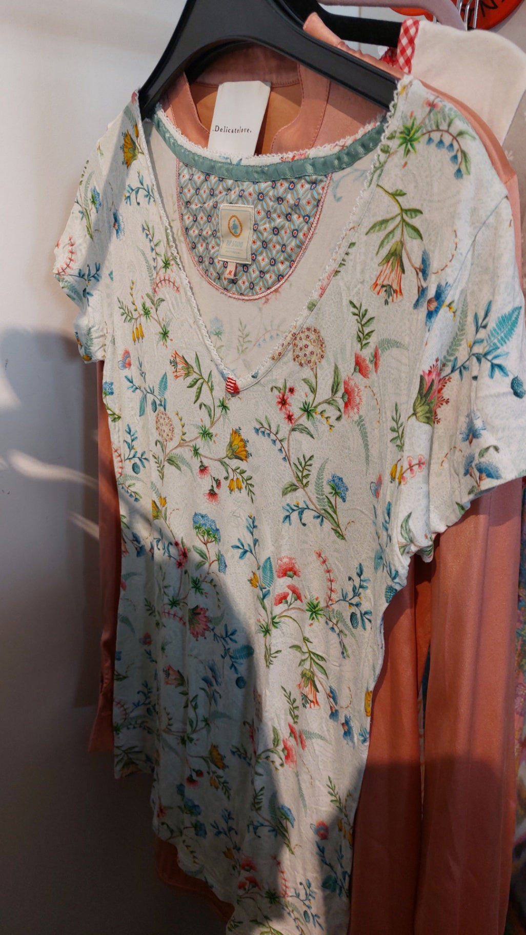 Pip Studio T-Shirt Weiß mit Blumenmuster Gr.: L