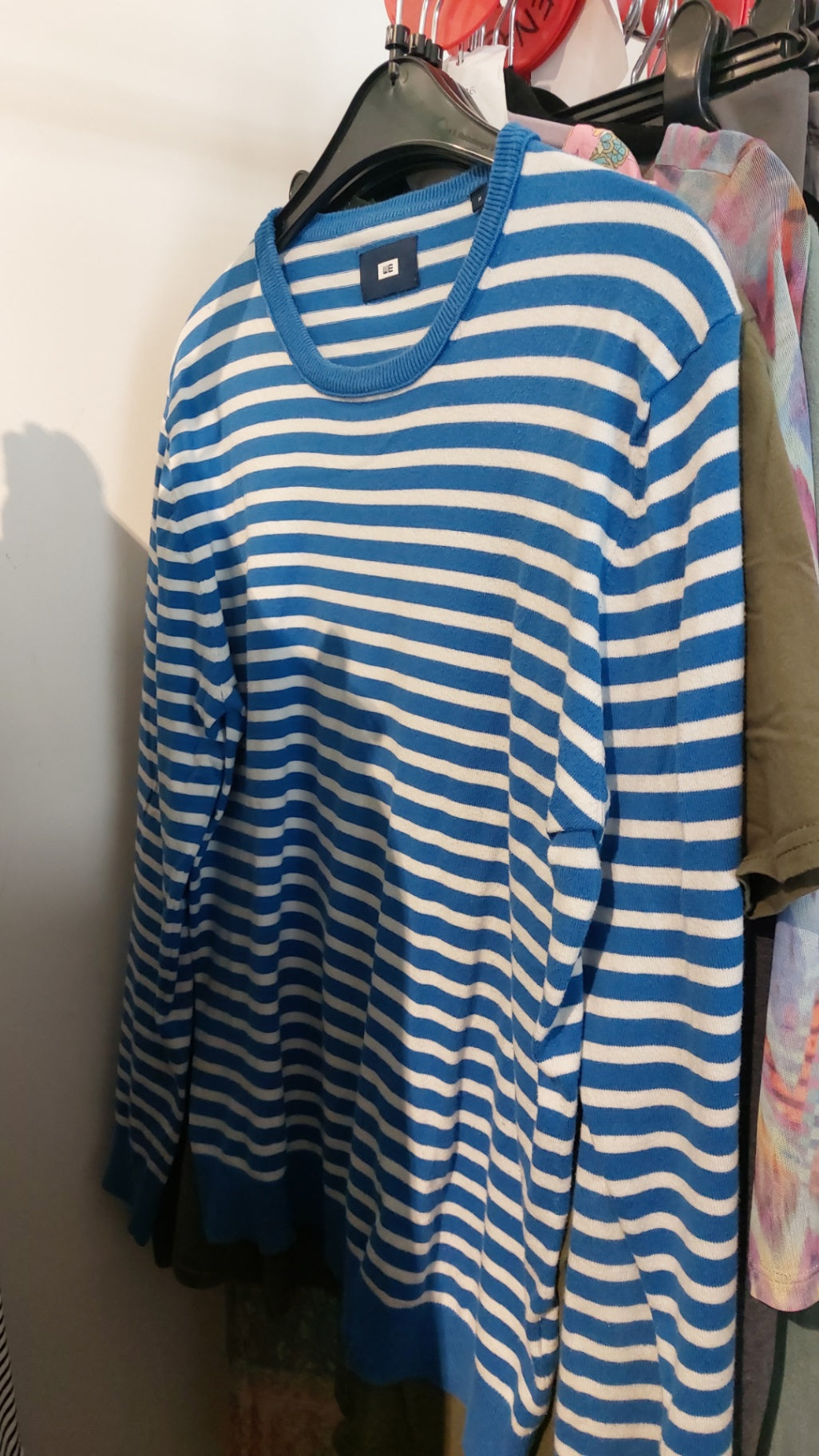 WE Langarmshirt Blau und Weiß Gr.: M