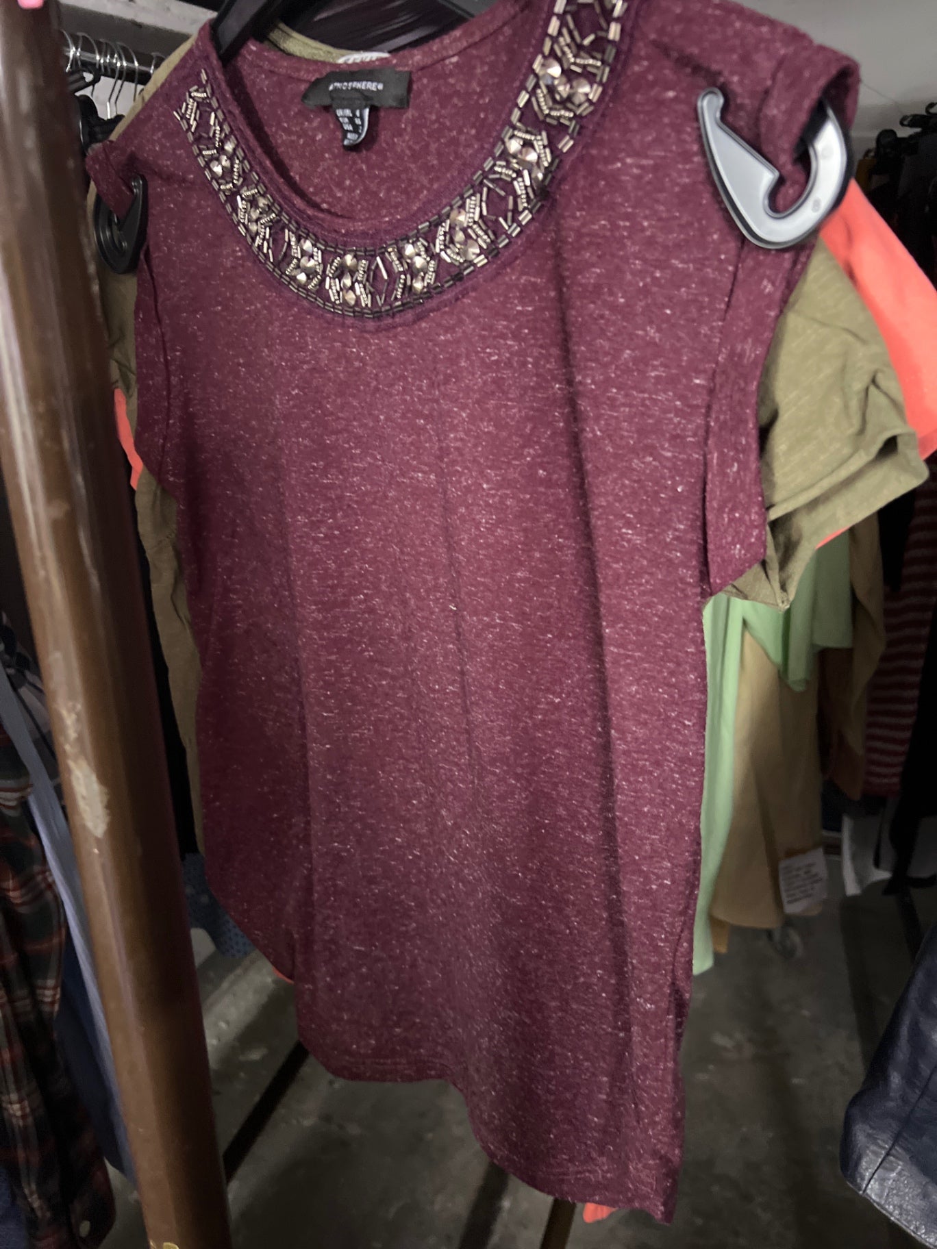 Atmosphere T-Shirt Bordeauxrot Gr.: S