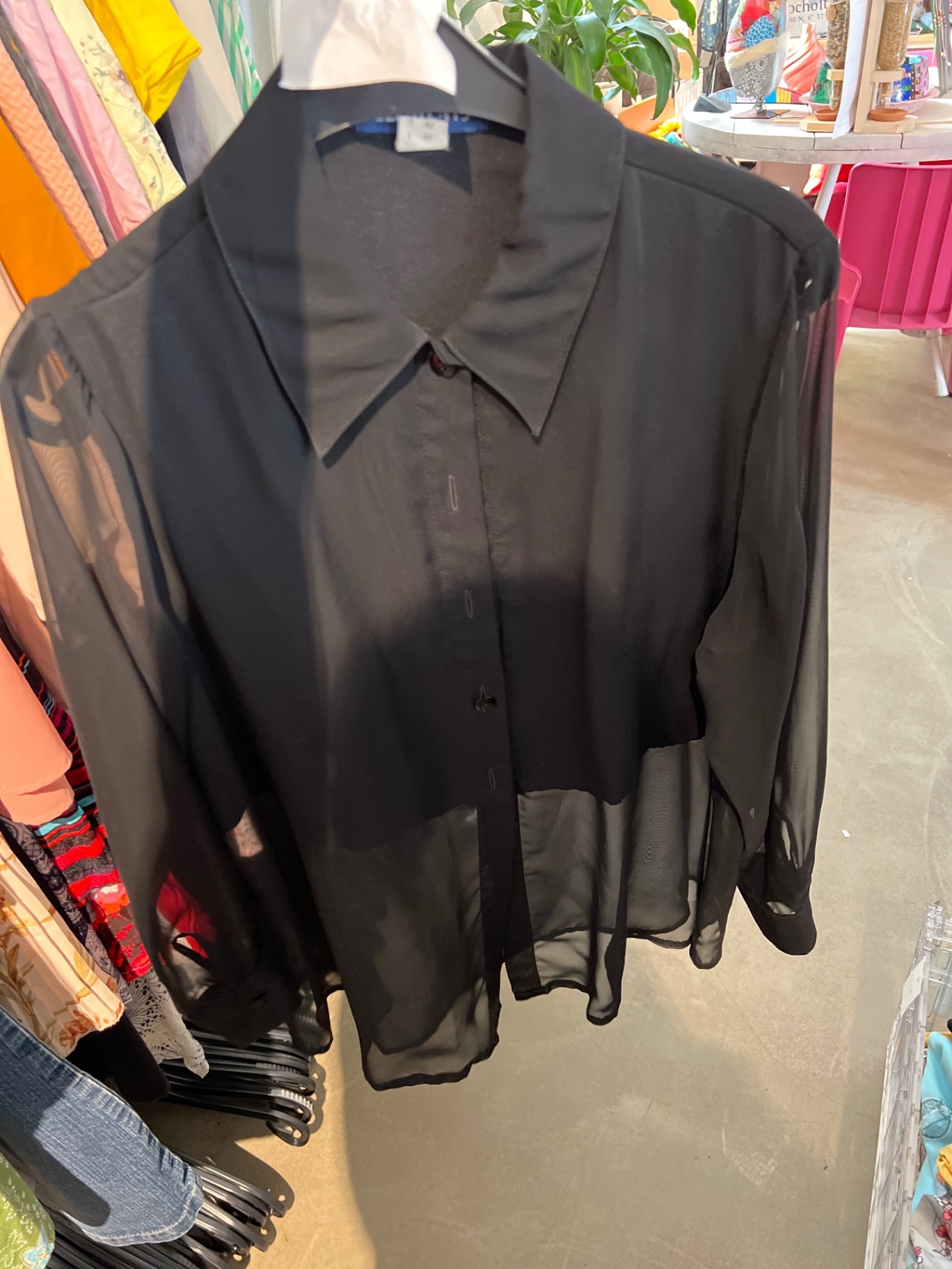 Bluse Schwarz Gr.: L