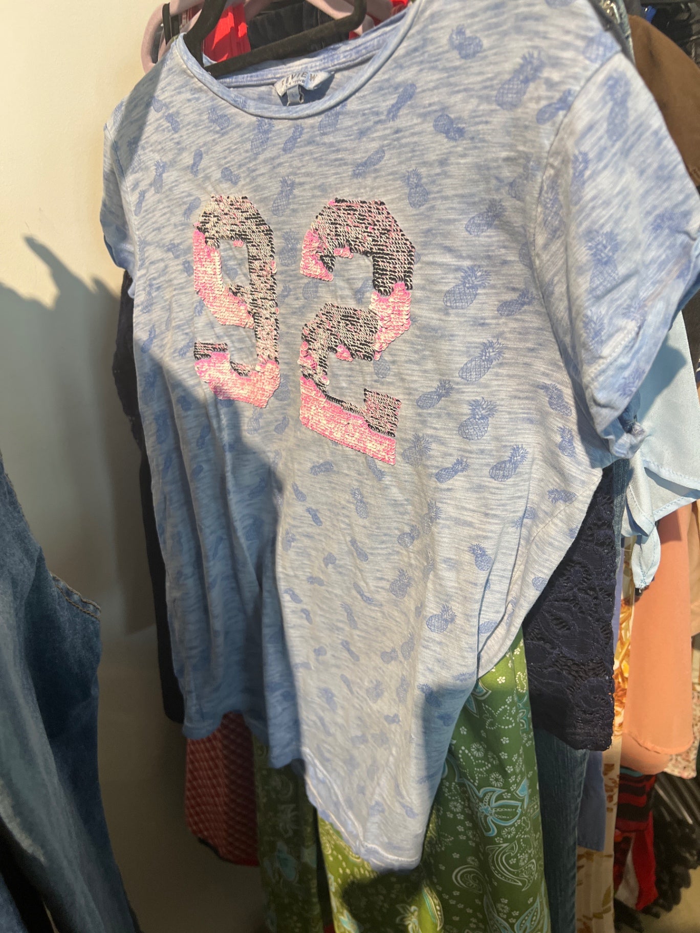 Review T-Shirt Hellblau Gr.: S