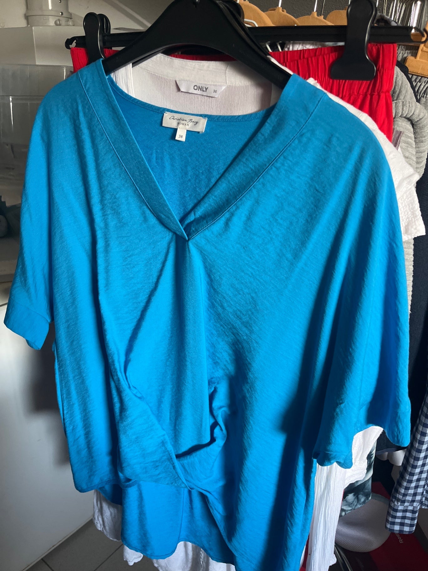 Christian Berg T-Shirt Blau Gr.: 38