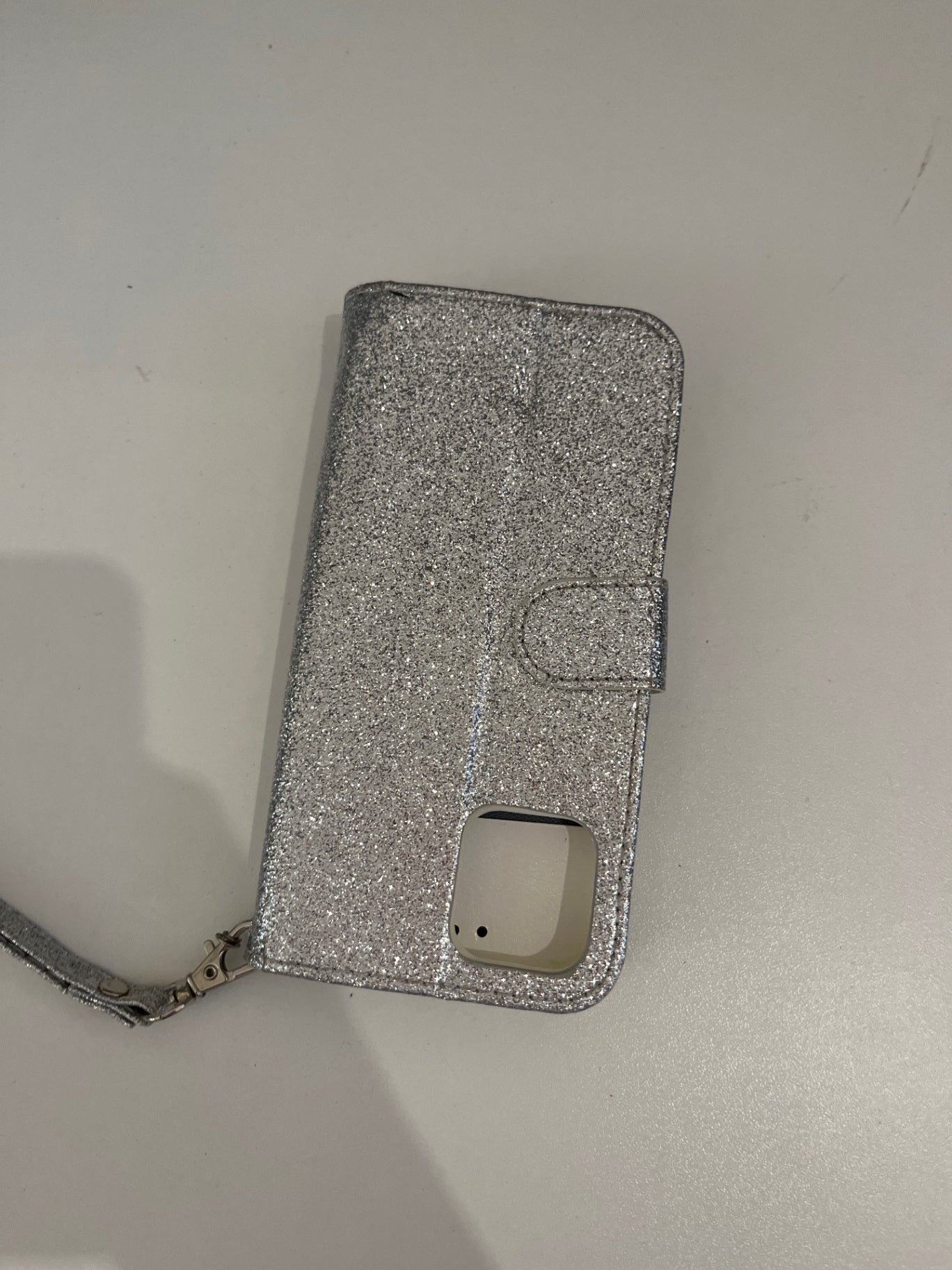 Handyhülle Silberglitzer Gr.: