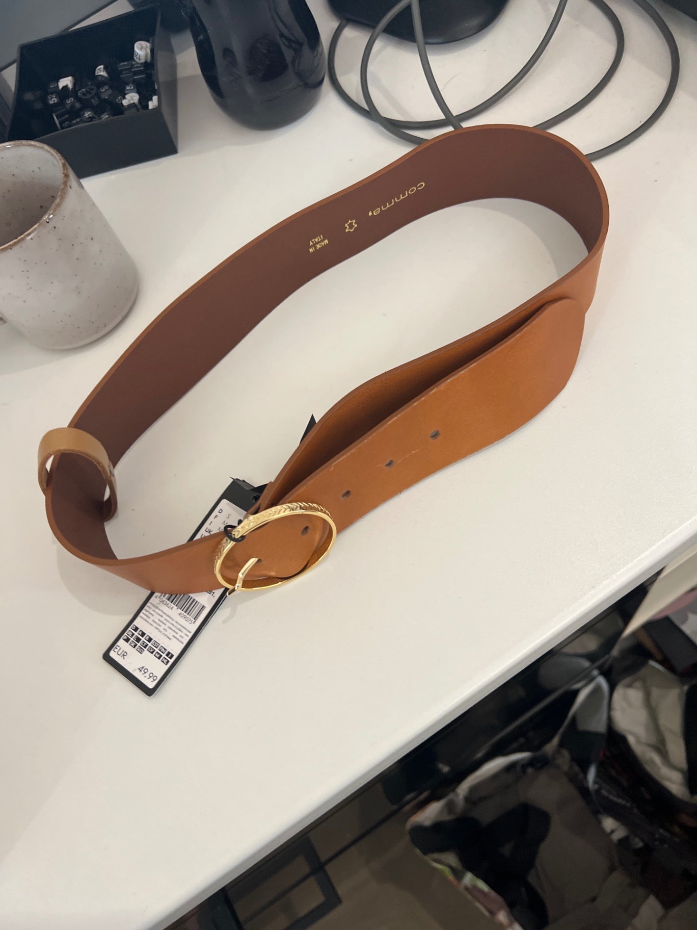 NEU Comma Gürtel Braun