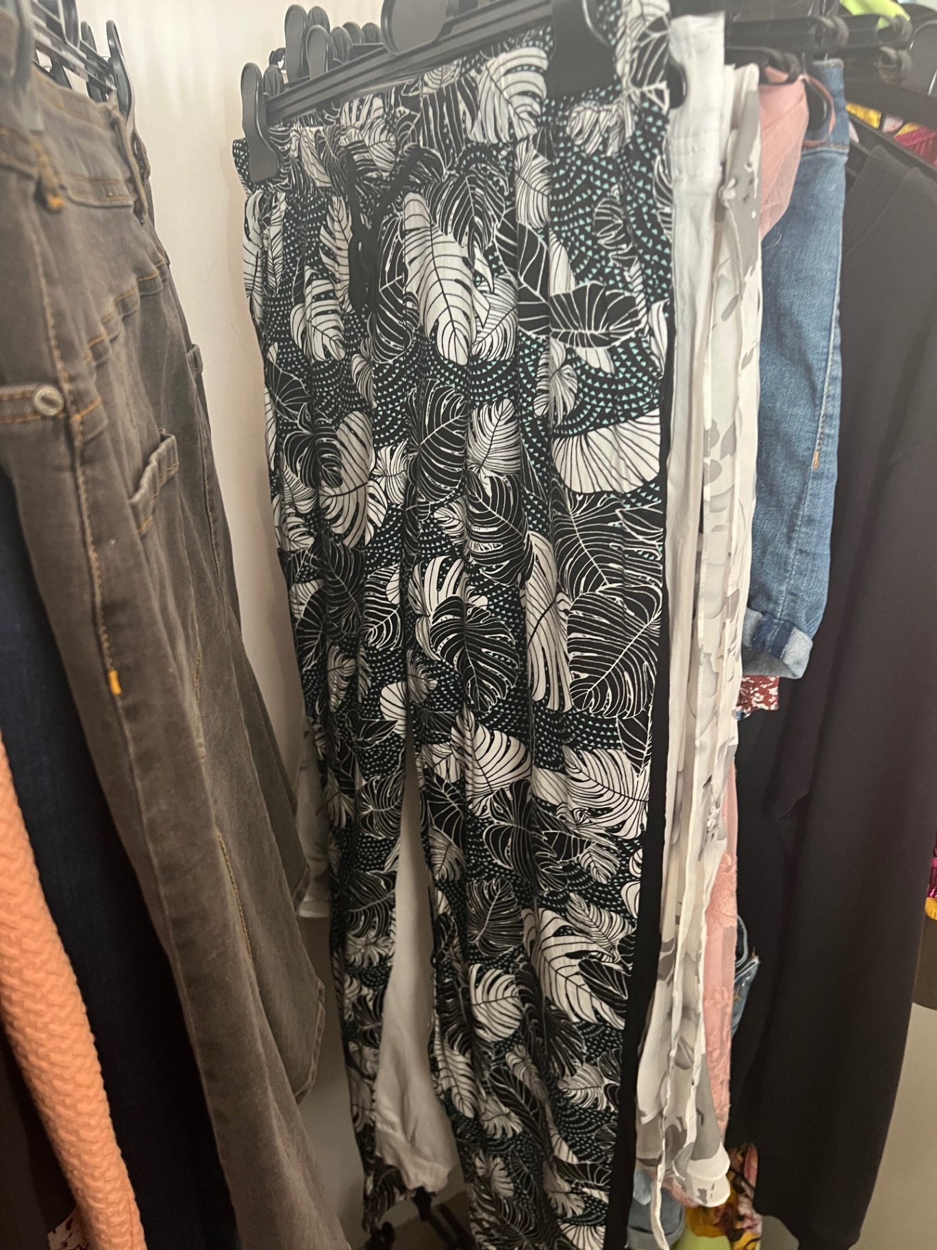 Hose Schwarz und Weiß Gr.: S